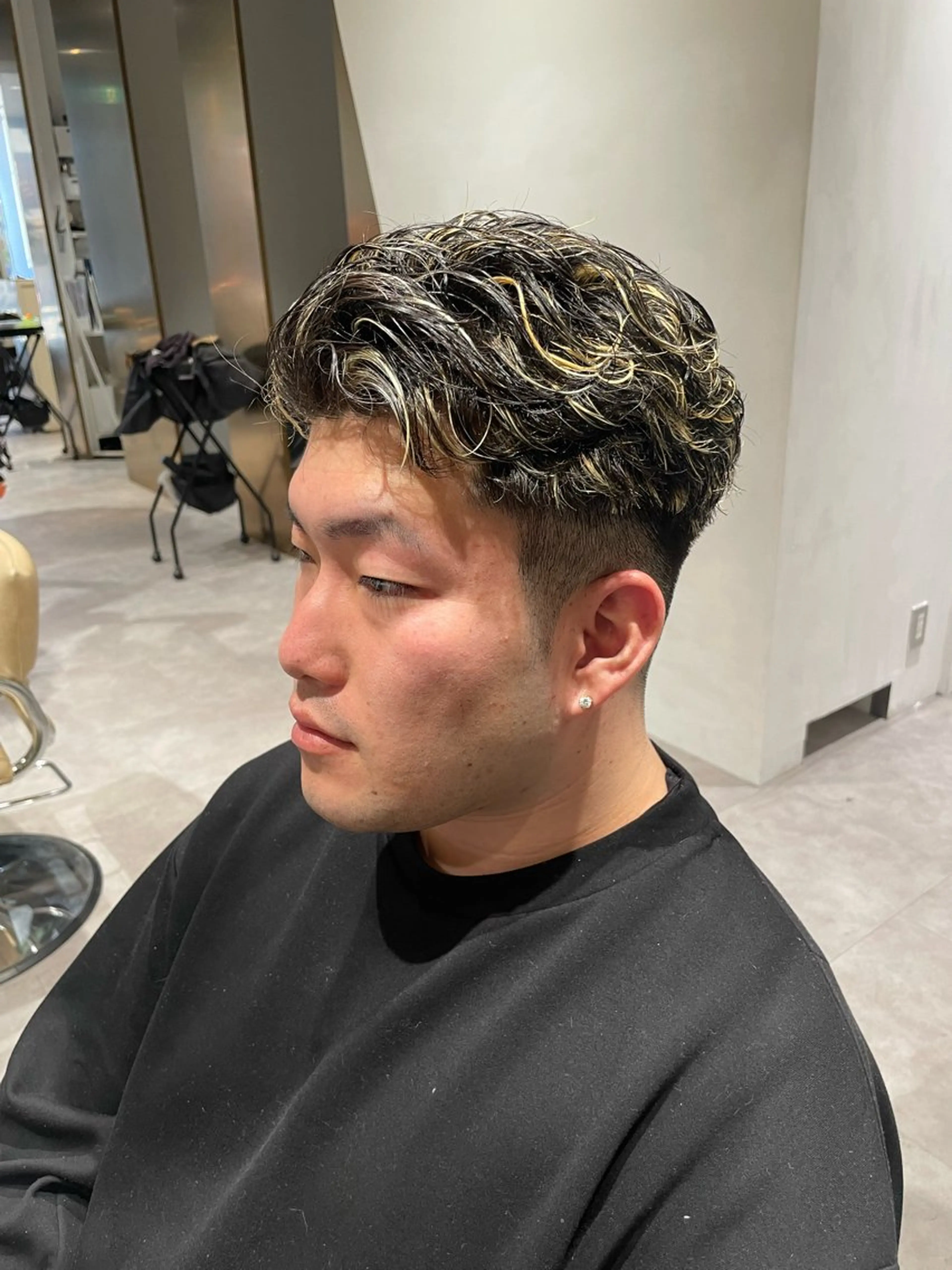 パーマ メンズ 無料ショートモデル 募集中❗️秋山ひらいのヘアスタイル