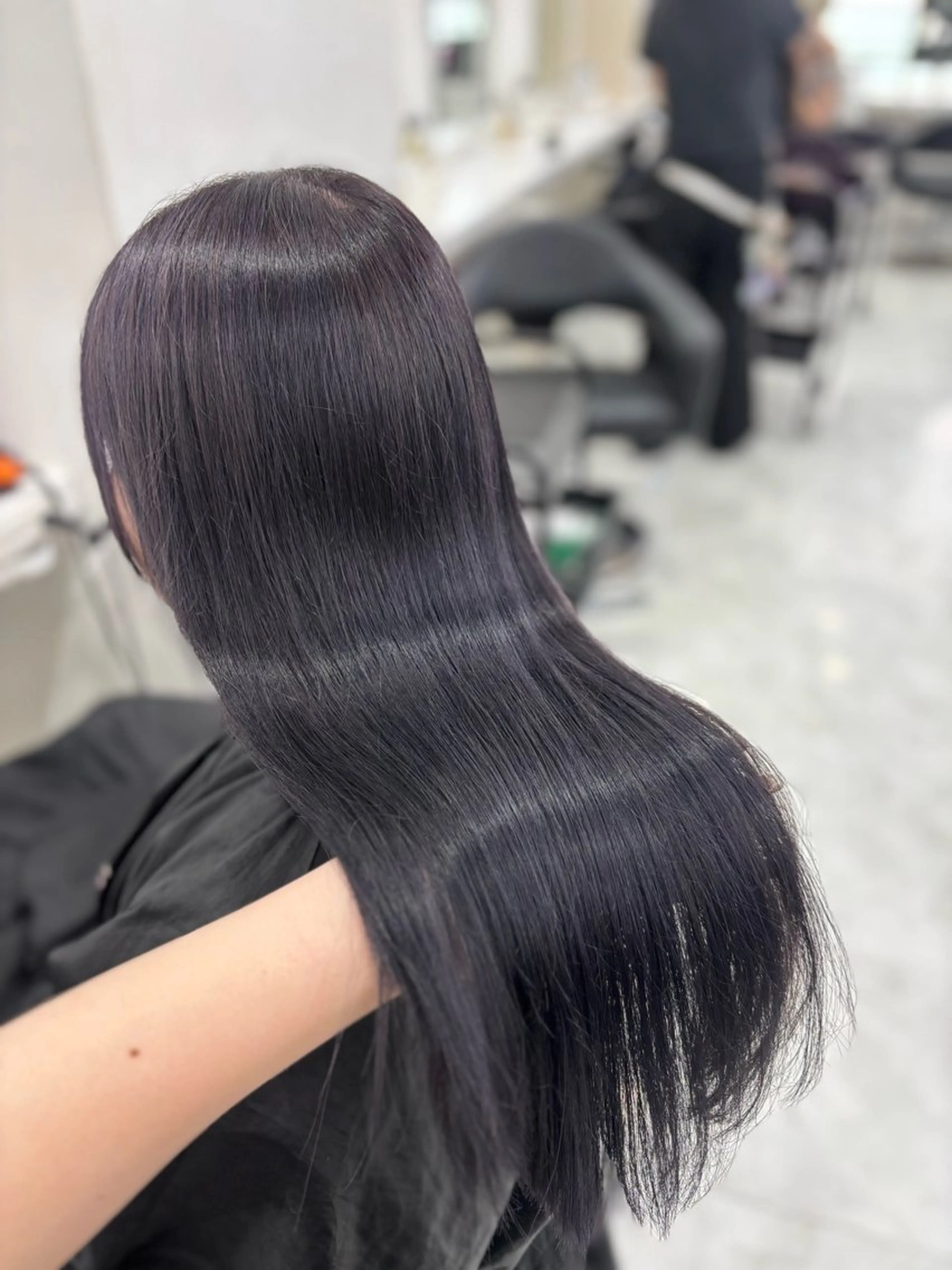 ロング ヘアカラー トリートメント ヘアセット まろっと艶感ブラウン ベージュ🤍まなかのヘアスタイル