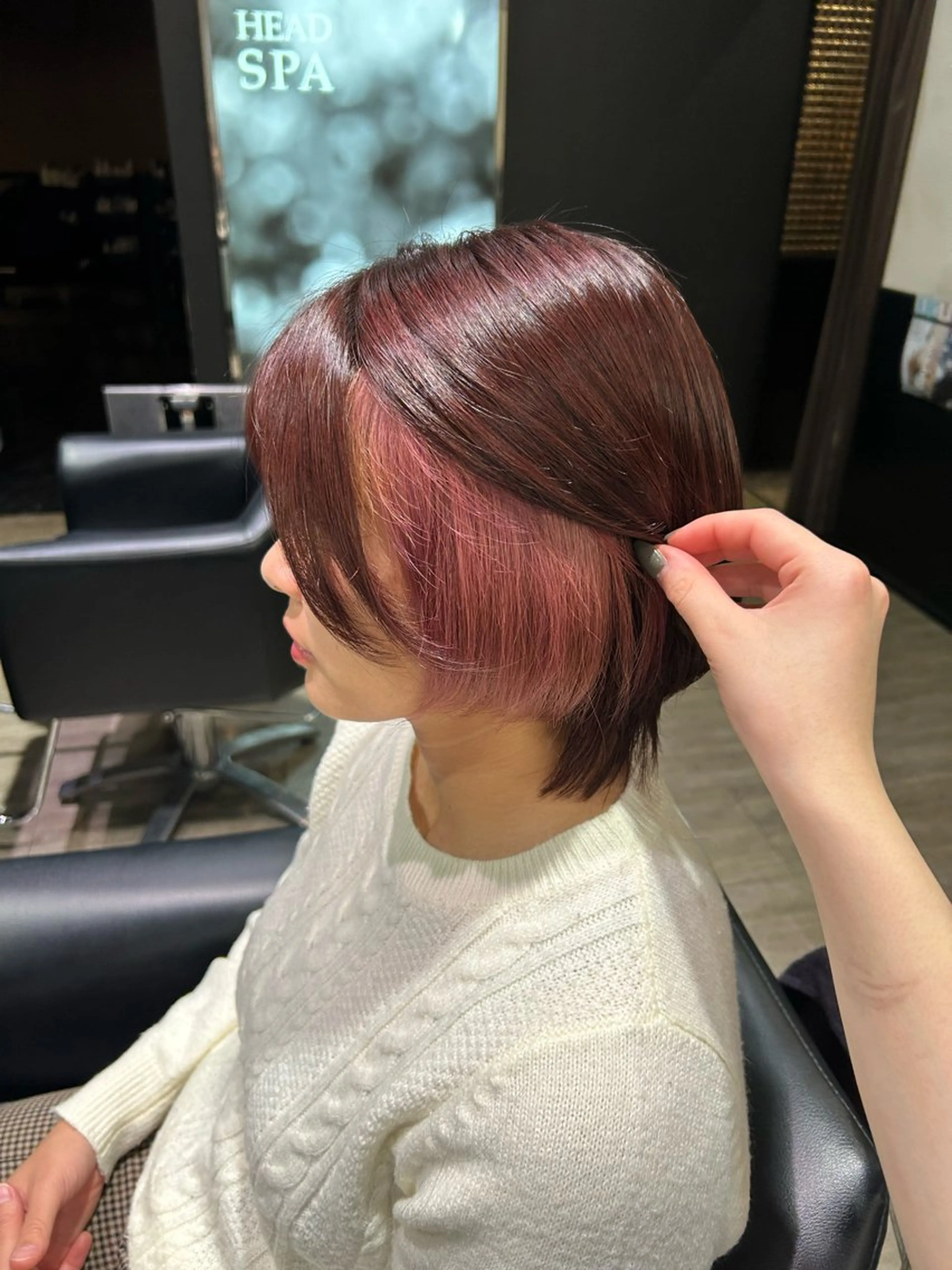 ショート ヘアカラー トリートメント ishizuka toaのヘアスタイル