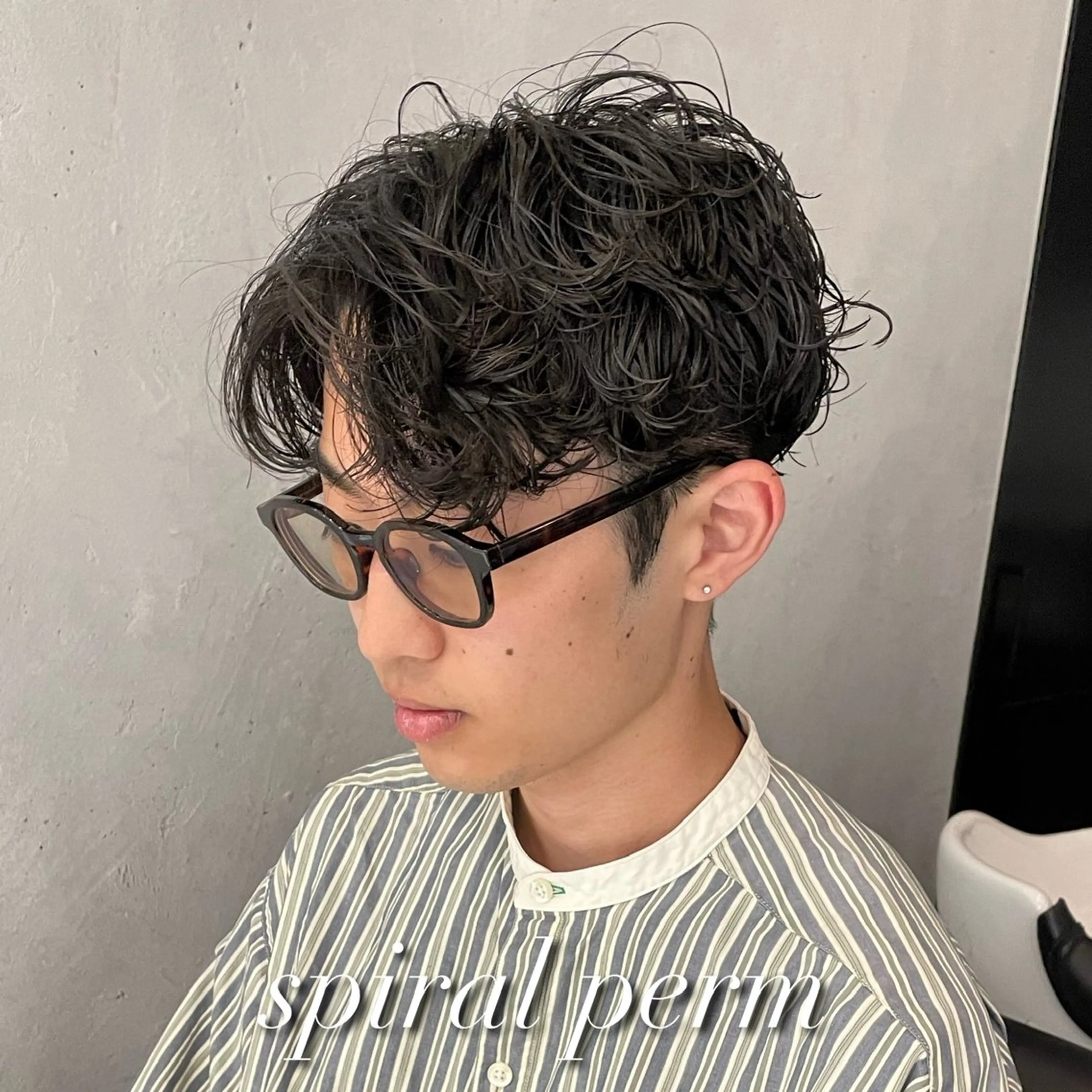 パーマ メンズ カット パーマ 横浜メンズパーマ🔥 大野賢人のヘアスタイル