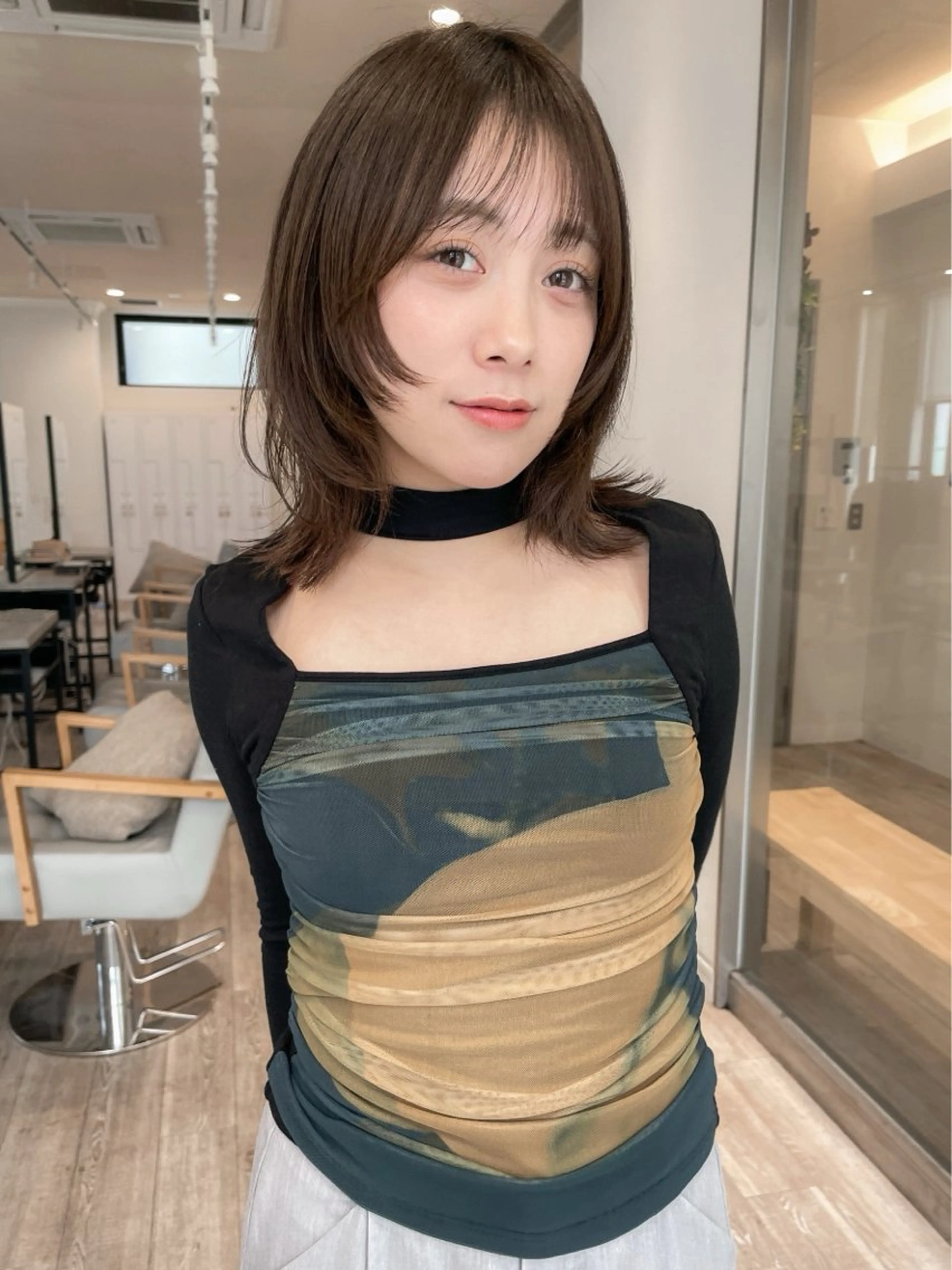 〖平日限定🩶〗似合わせカット+美容液カラー 🥣の写真