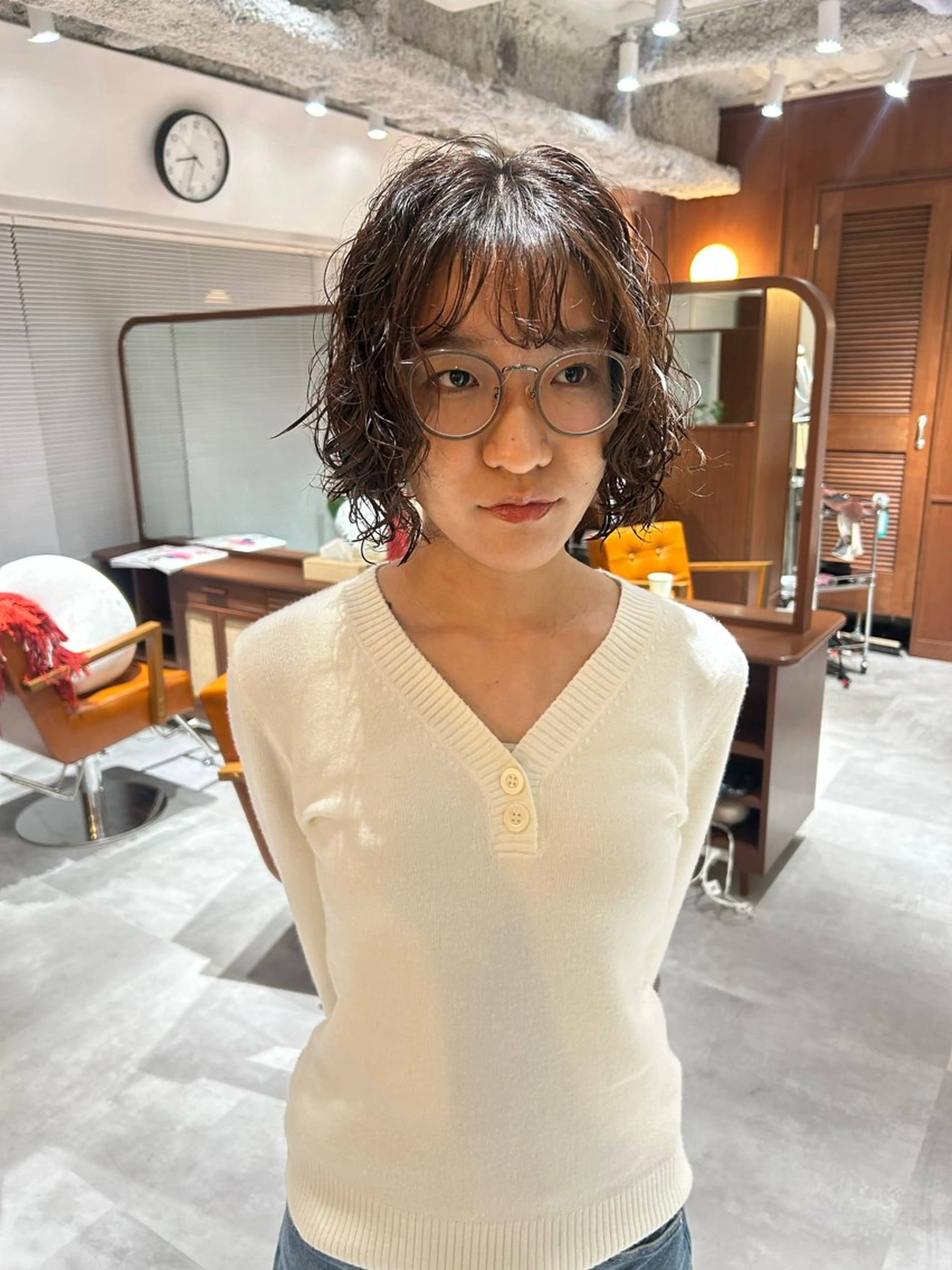 ミディアム ミディアムパーマ ボブ レイヤーカット カット パーマ トリートメント 派手髪カラー/パーマ ⚡️ 金子 聖汰⚡️のヘアスタイル