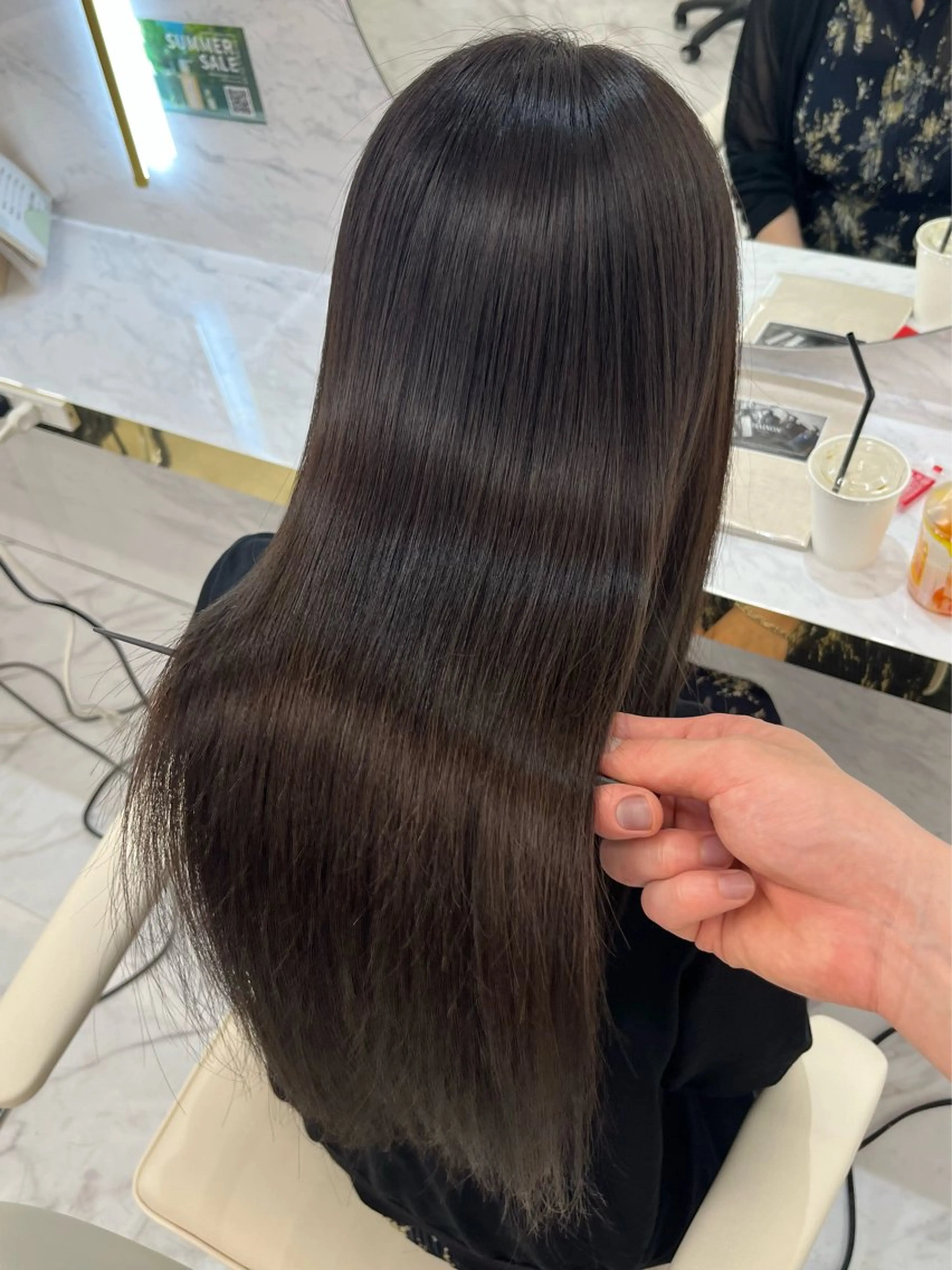 ロング 髪質改善縮毛矯正🫧 村上蒼生のヘアスタイル