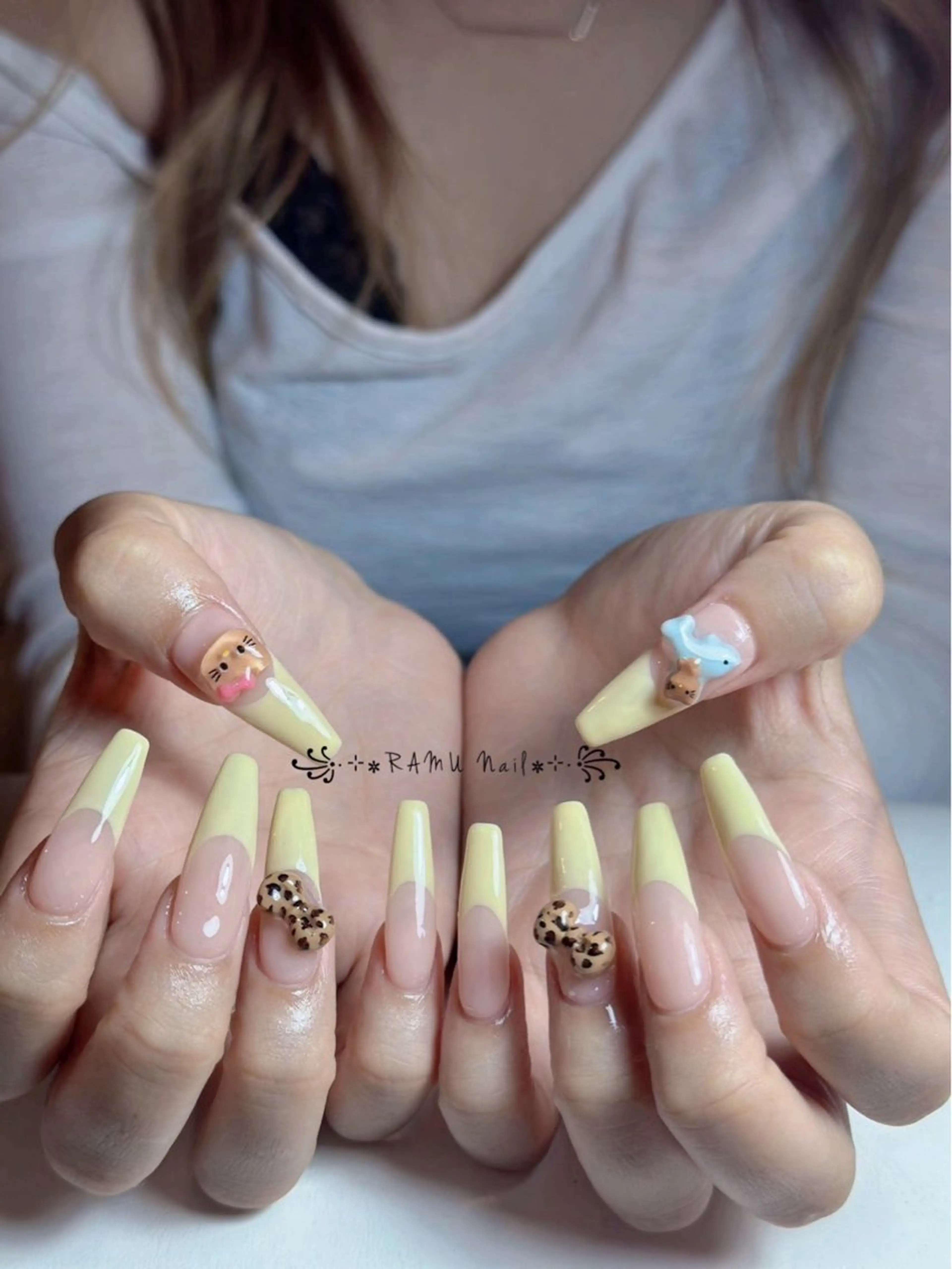 ネイル キラキラネイル マグネットネイル ミラーネイル ピンク 夏ネイル ハンドネイル RAMU Nail 恵比寿店のネイルデザイン