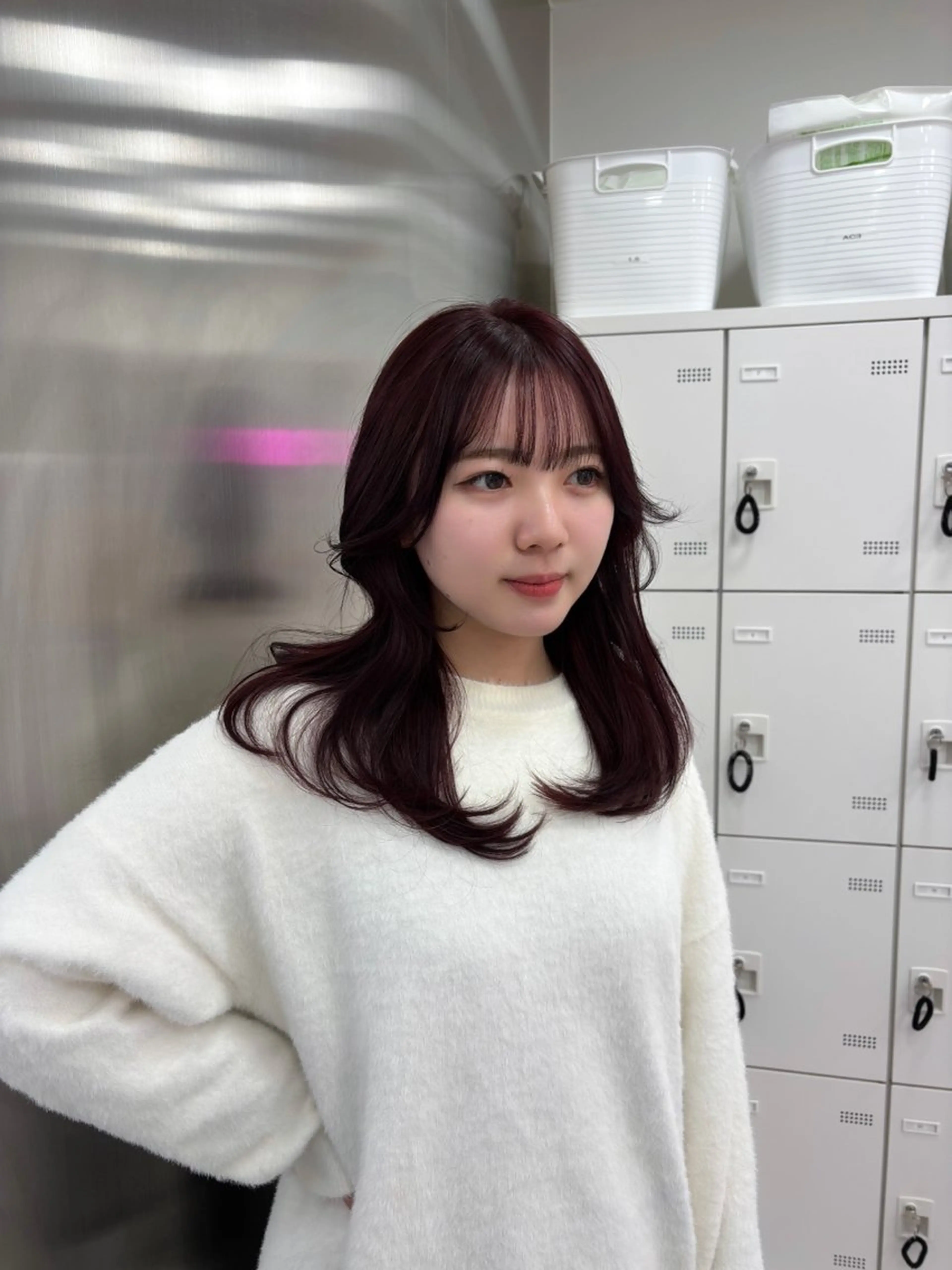 ロング カラー ヘアカラー トリートメント ヘッドスパ ヘアセット 表参道ハッシュカット レイヤー/リノンのヘアスタイル