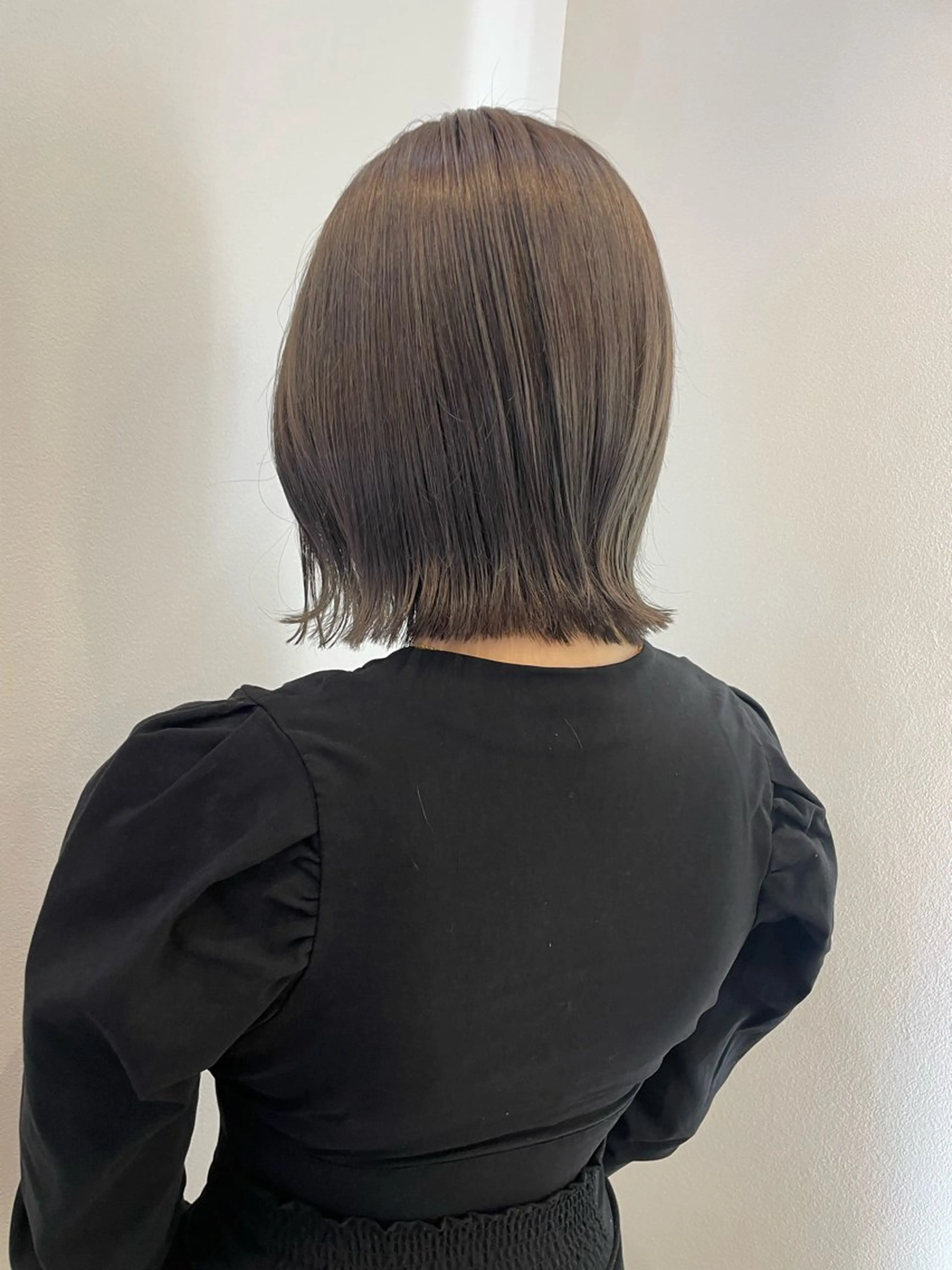 ショート カラー 透明感カラー グレージュ ヘアカラー 透明カラー/レイヤー misaki °＊のヘアスタイル