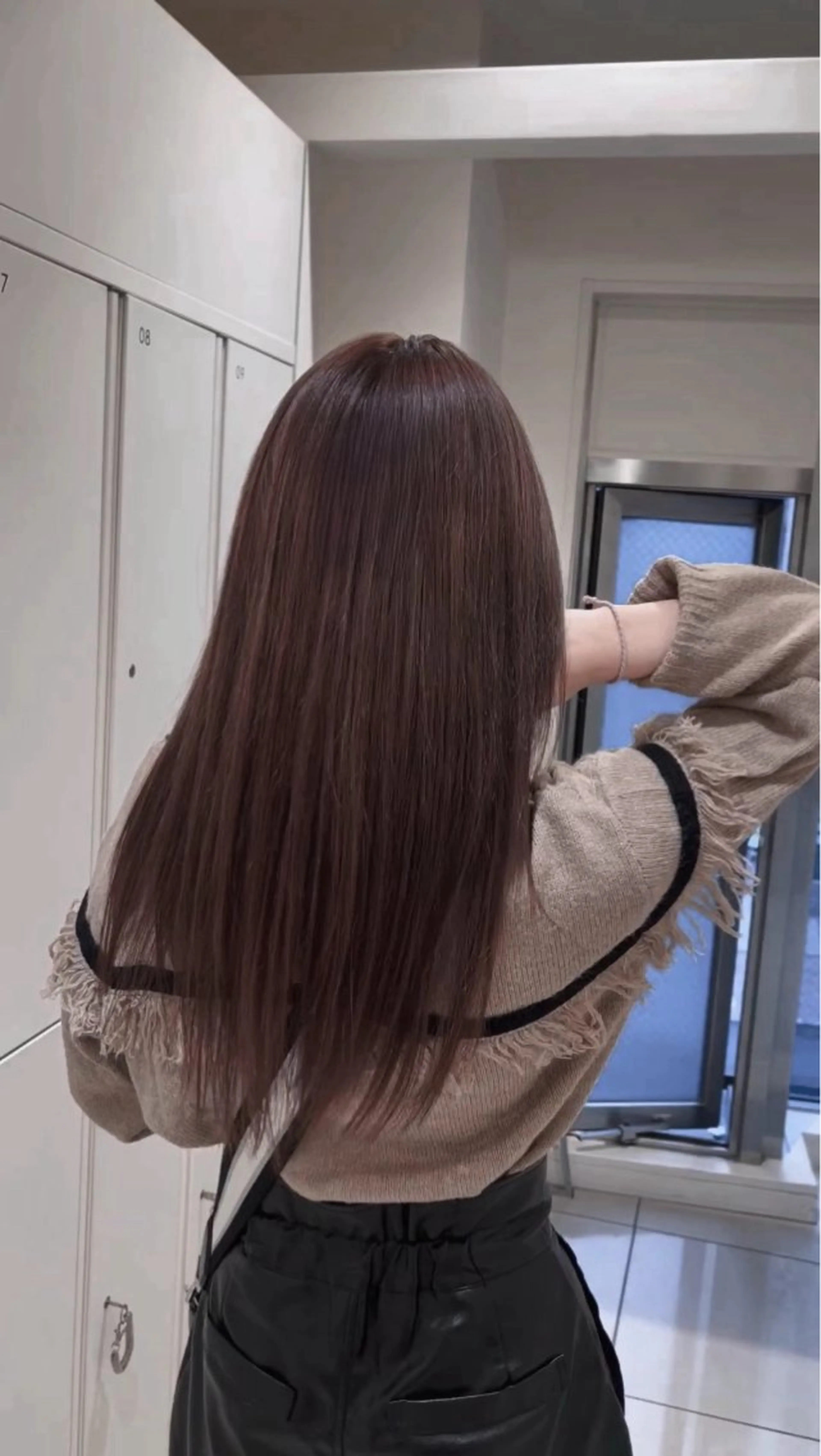 ロング カラー ケアカラー 透明感カラー グレージュ 髪質改善 韓国風ヘア 💖大人韓国ヘア💖 韓国艶カラー【銀座】のヘアスタイル