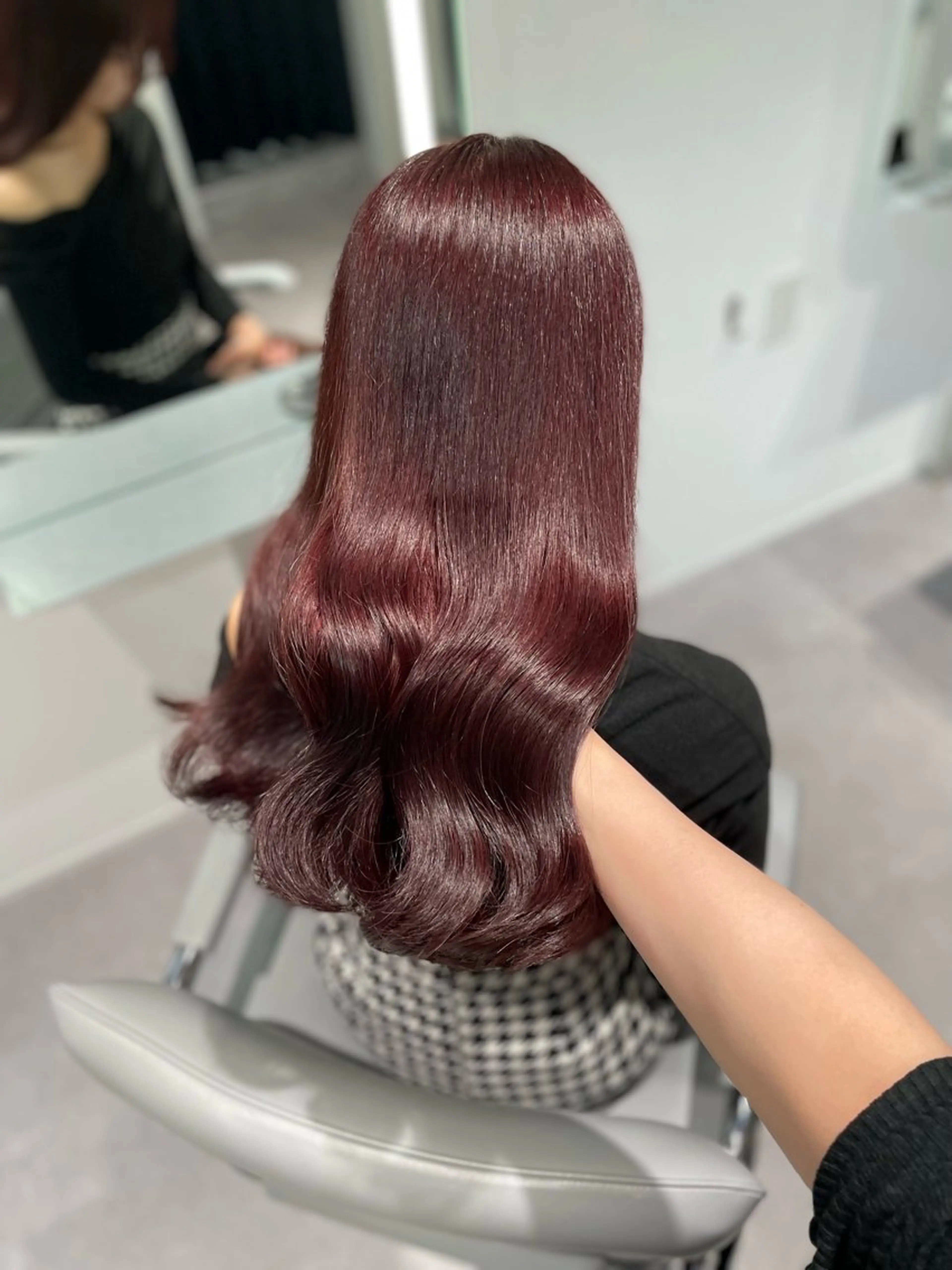 セミロング カット ヘアカラー トリートメント 透明感たっぷり柔らか 可愛いStyle杏琉のヘアスタイル