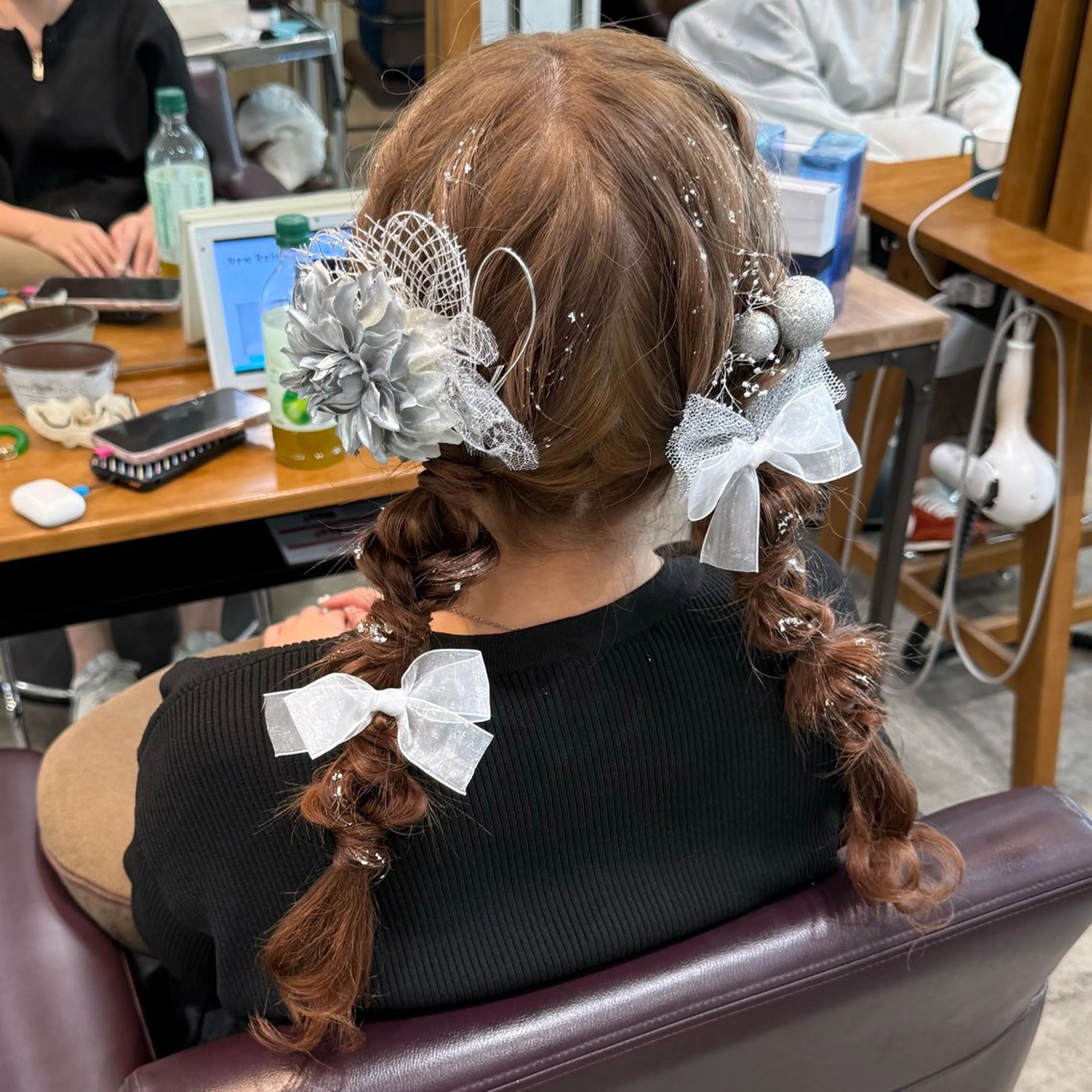 ロング ヘアセット ハイトーン/ダブル カラー/あやかのヘアスタイル