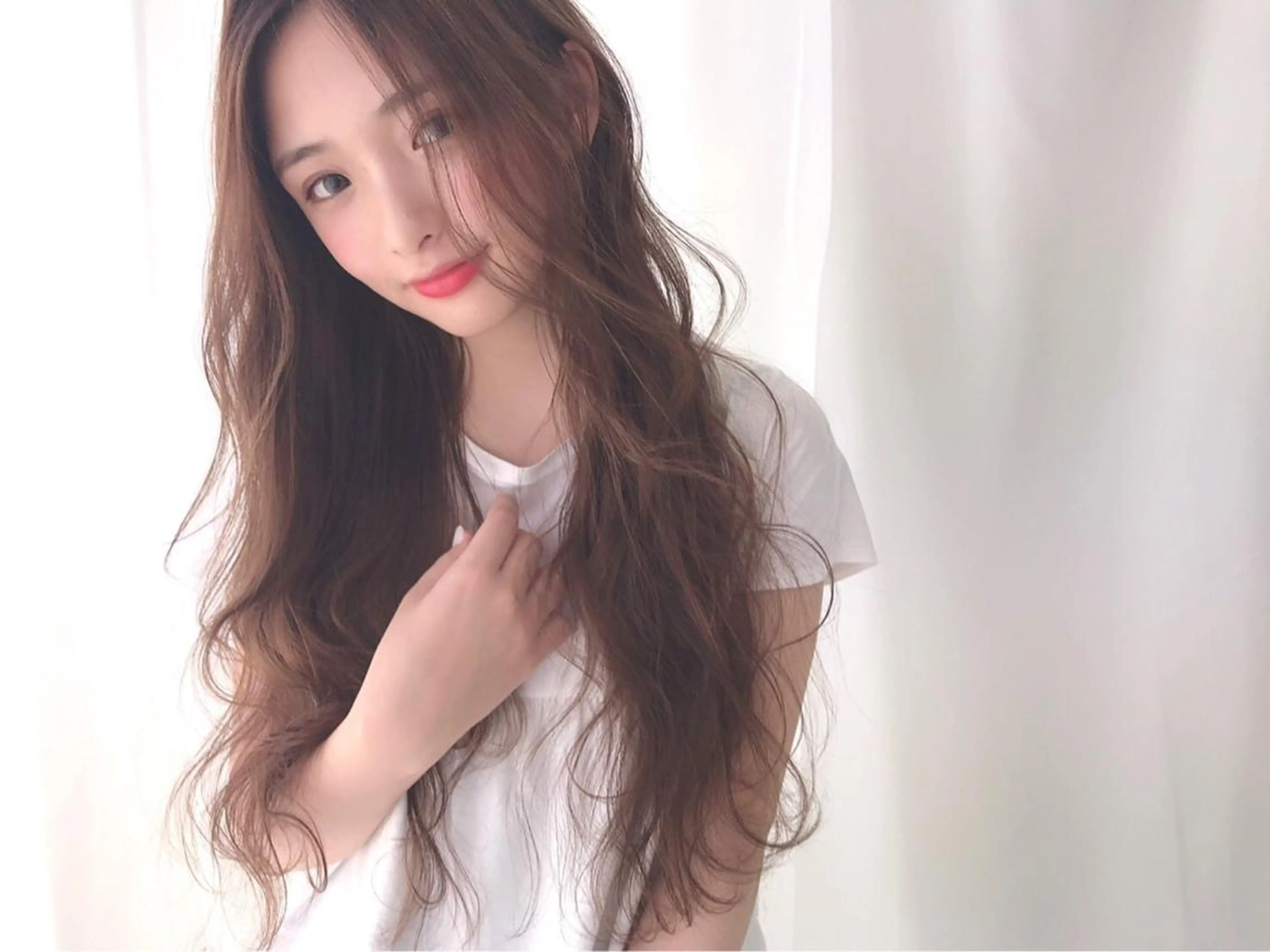 ロング カラー パーマ バレイヤージュ ブリーチ ダブルカラー グラデーションカラー ハイライトカラー hair salon mementoのヘアスタイル