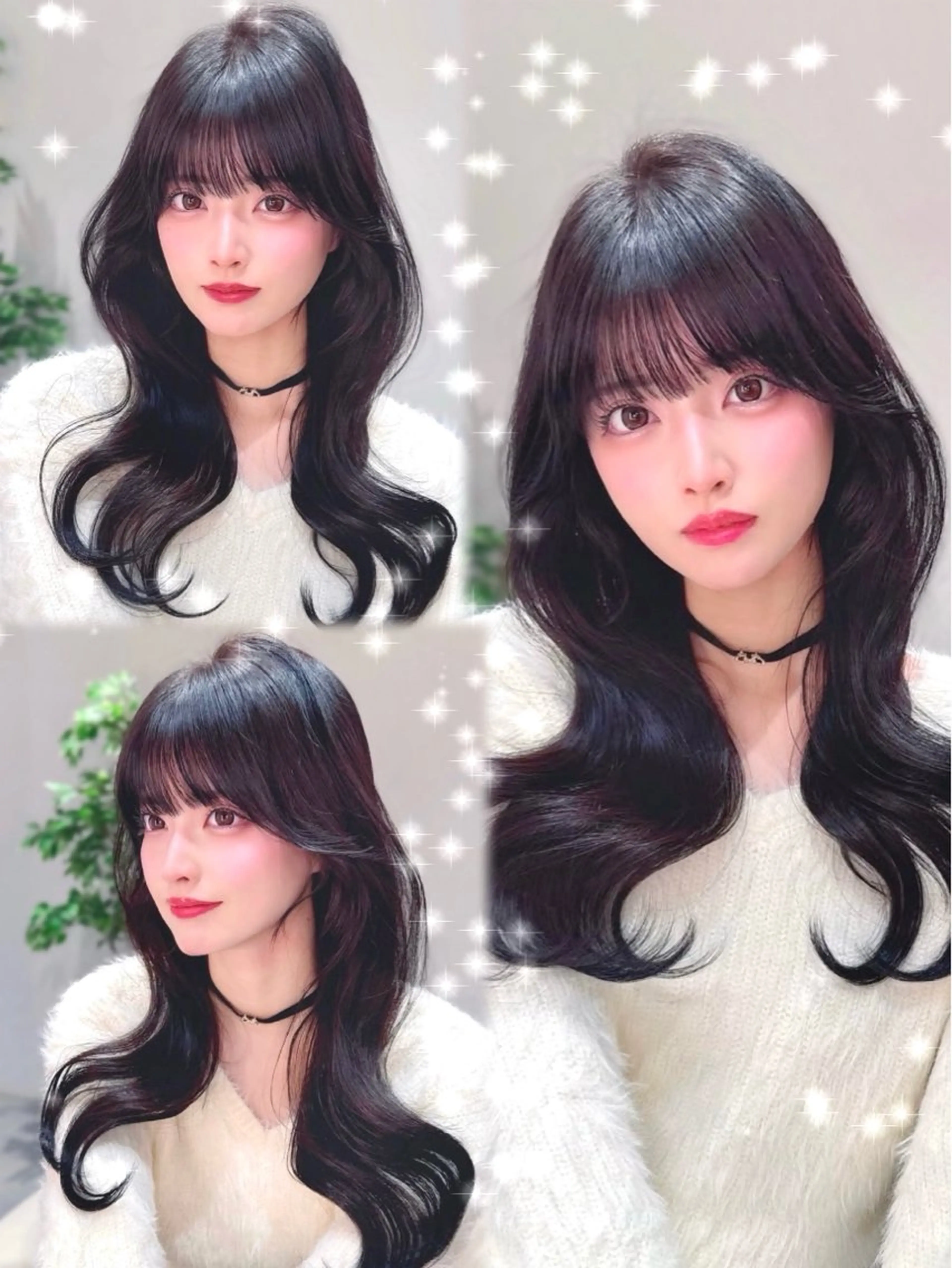 セミロング カラー カット ヘアカラー トリートメント ヘッドスパ ヘアセット 韓国ヘア/レイヤー/ 顔まわり/りょーとのヘアスタイル