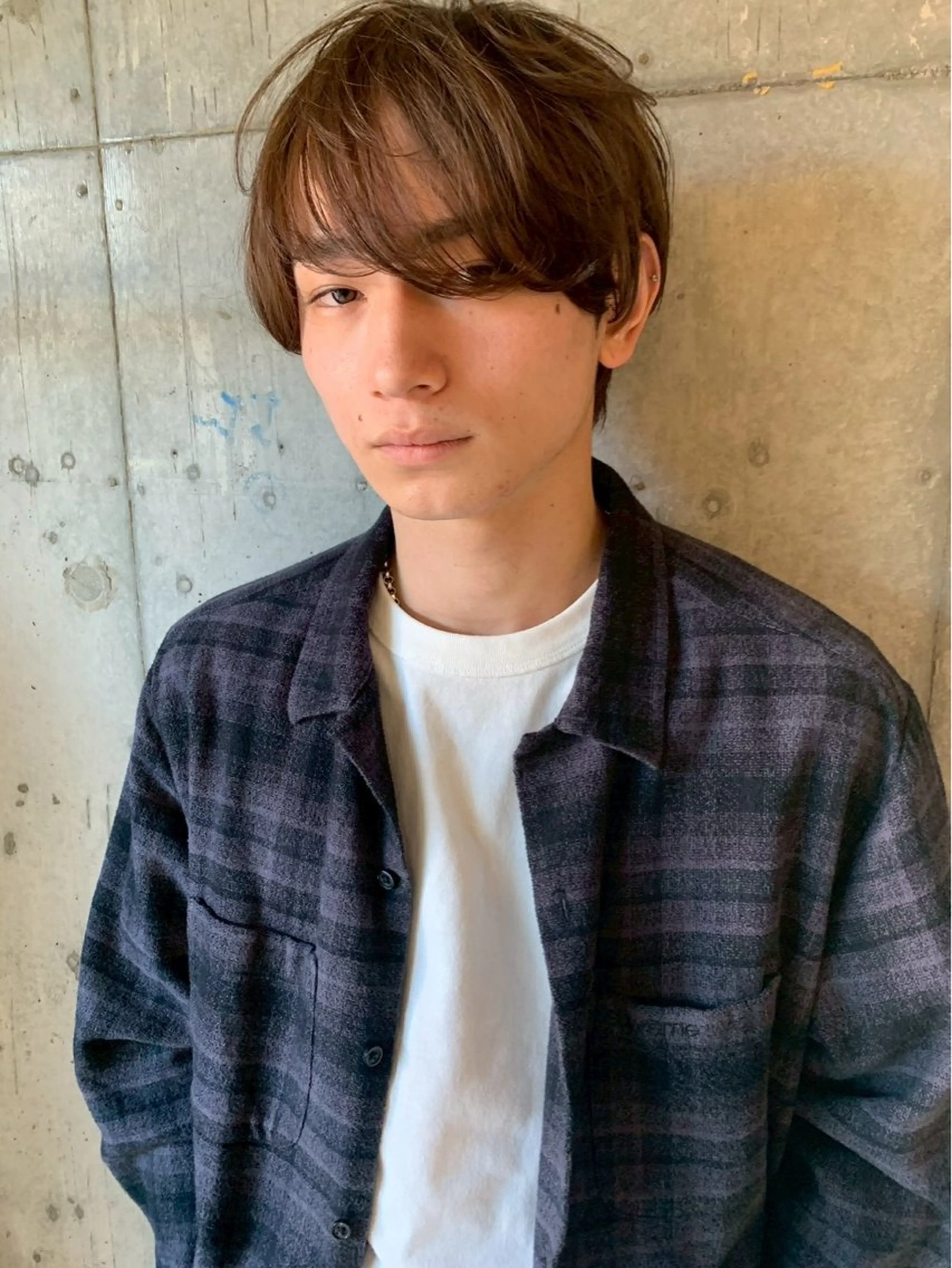 ミディアム メンズ カット ヘアカラー ヘッドスパ HOODS所属・メンズ特化🔥木下 晃徳のヘアスタイル