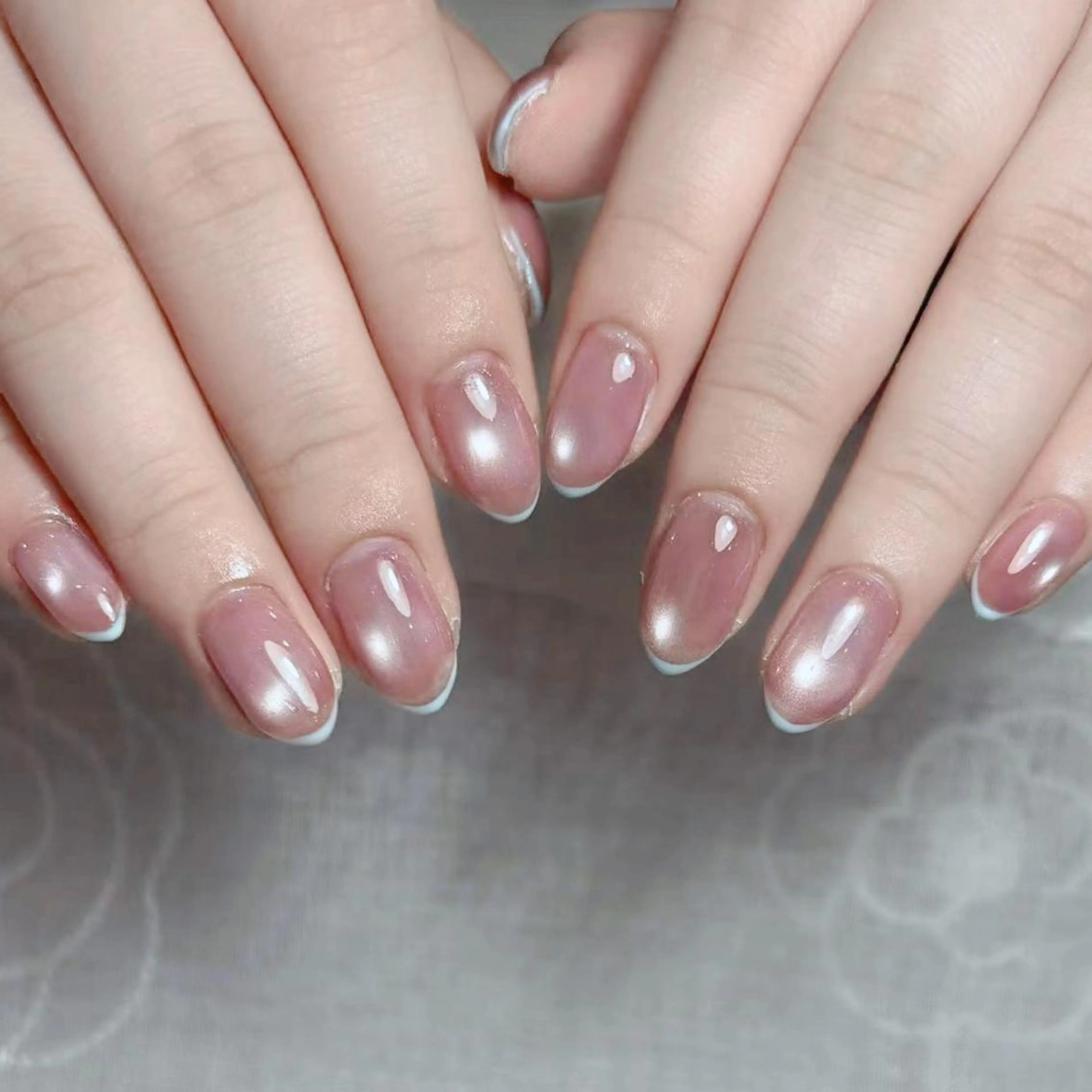 ネイル アートネイル オーロラネイル ガーリー キラキラネイル 韓国ネイル DIANMOND NAIL🌸のネイルデザイン