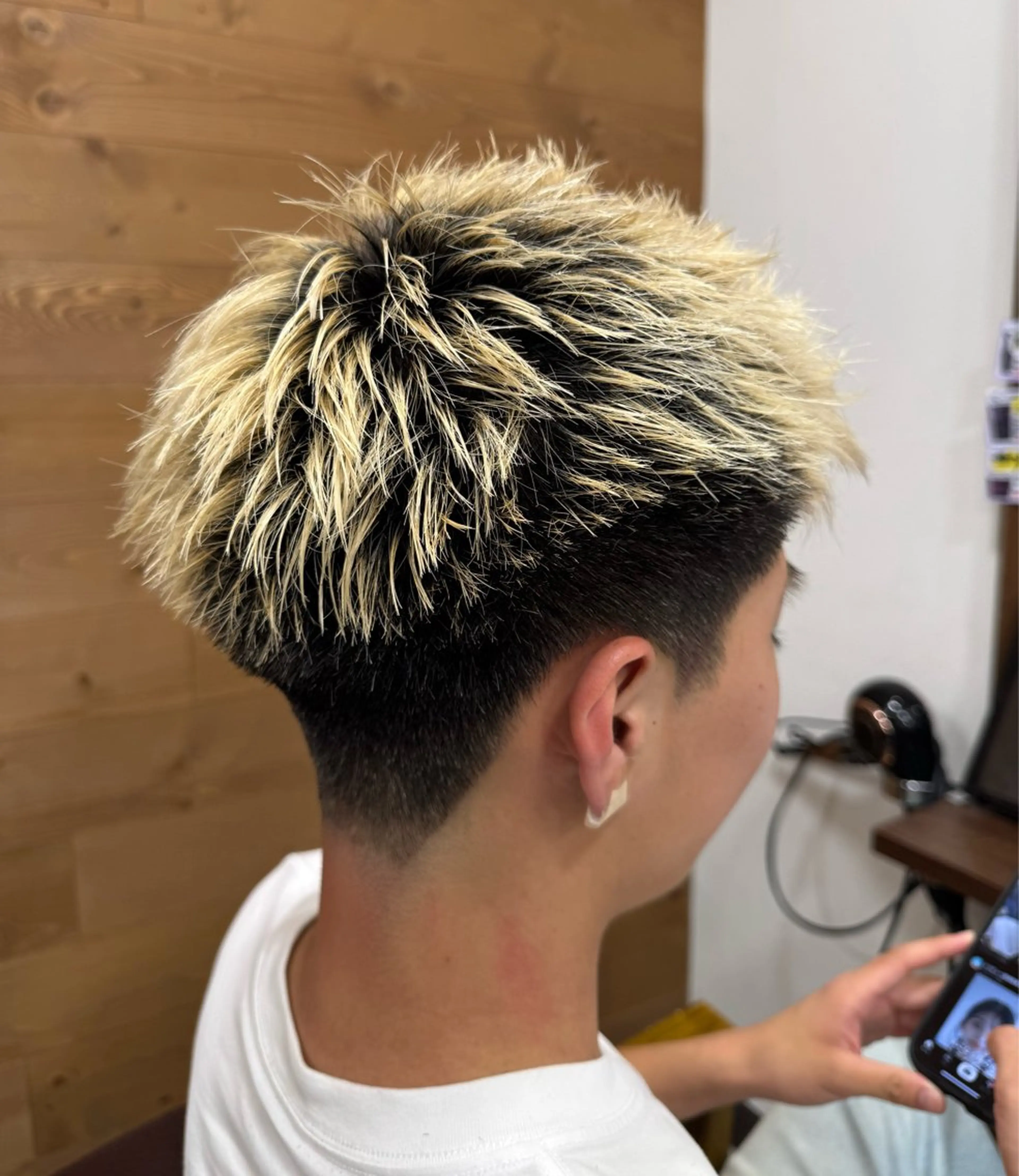 ショート メンズ カット メンズカット/透明感 カラー/河端悠花のヘアスタイル