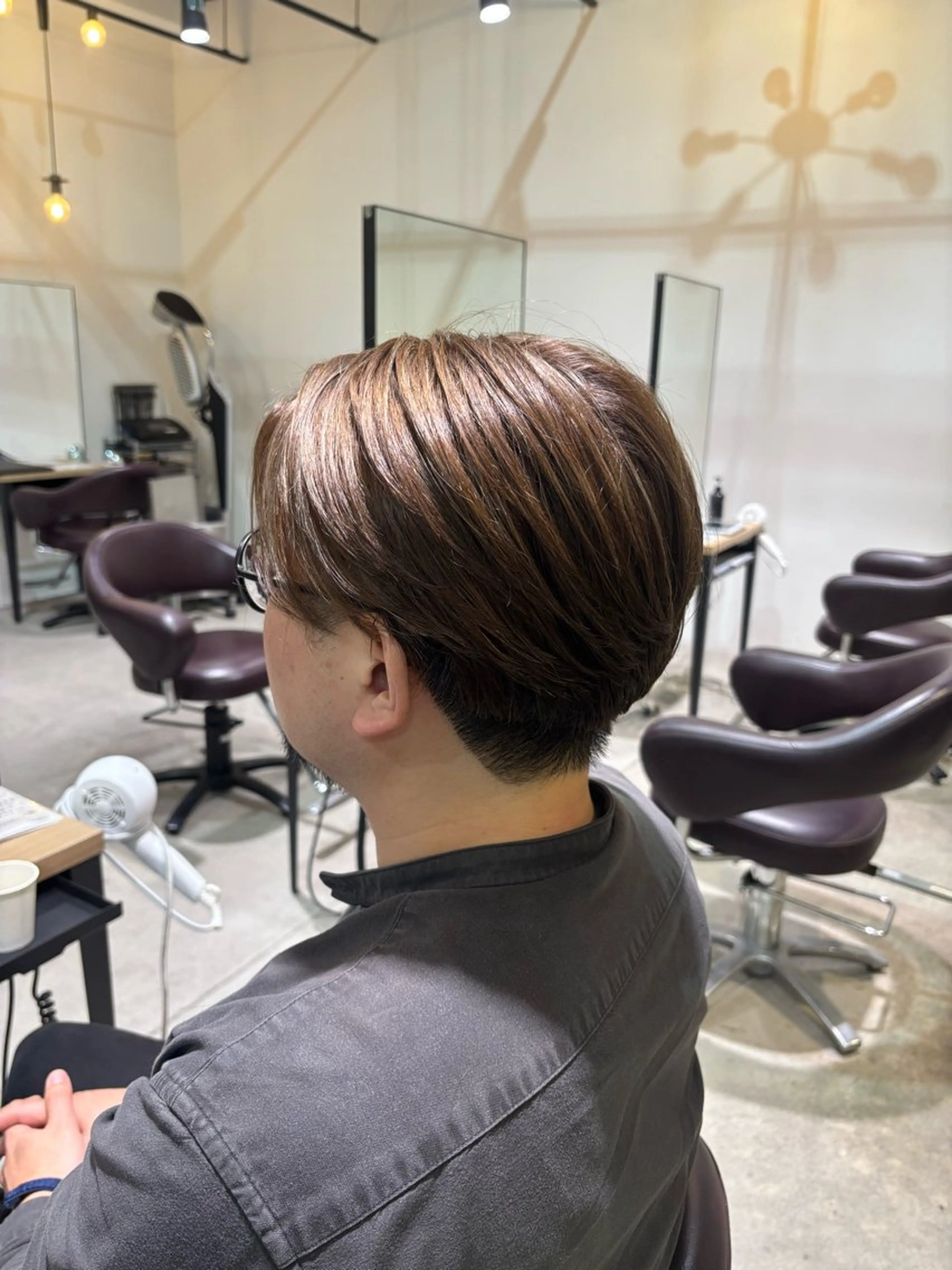 カラー メンズ GRANDEUR/似 合わせ/ケラスターゼのヘアスタイル