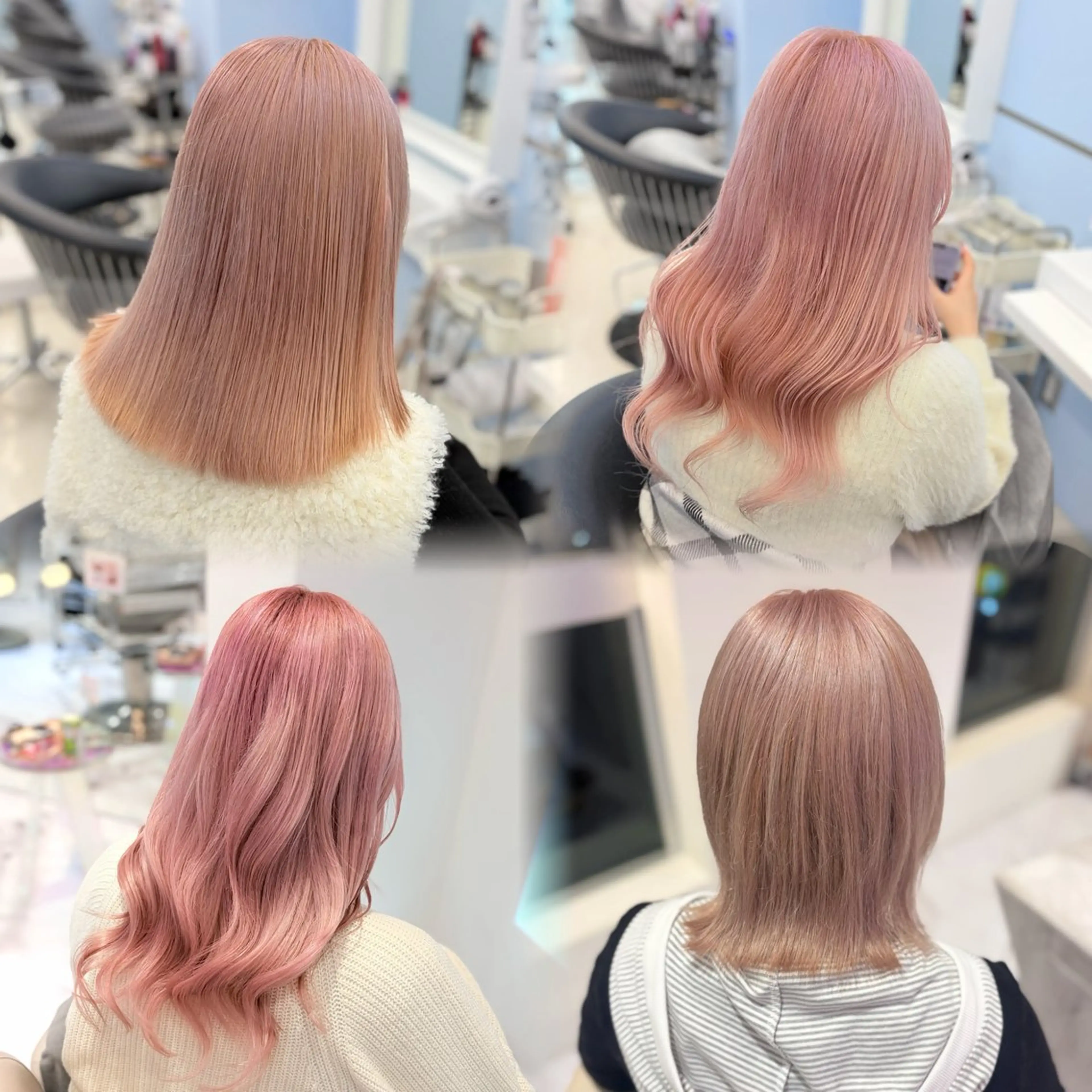 ミディアム カラー ブリーチ カット ヘアカラー Ayu🍯/栄/ブリ ーチカラー/ヘアメのヘアスタイル