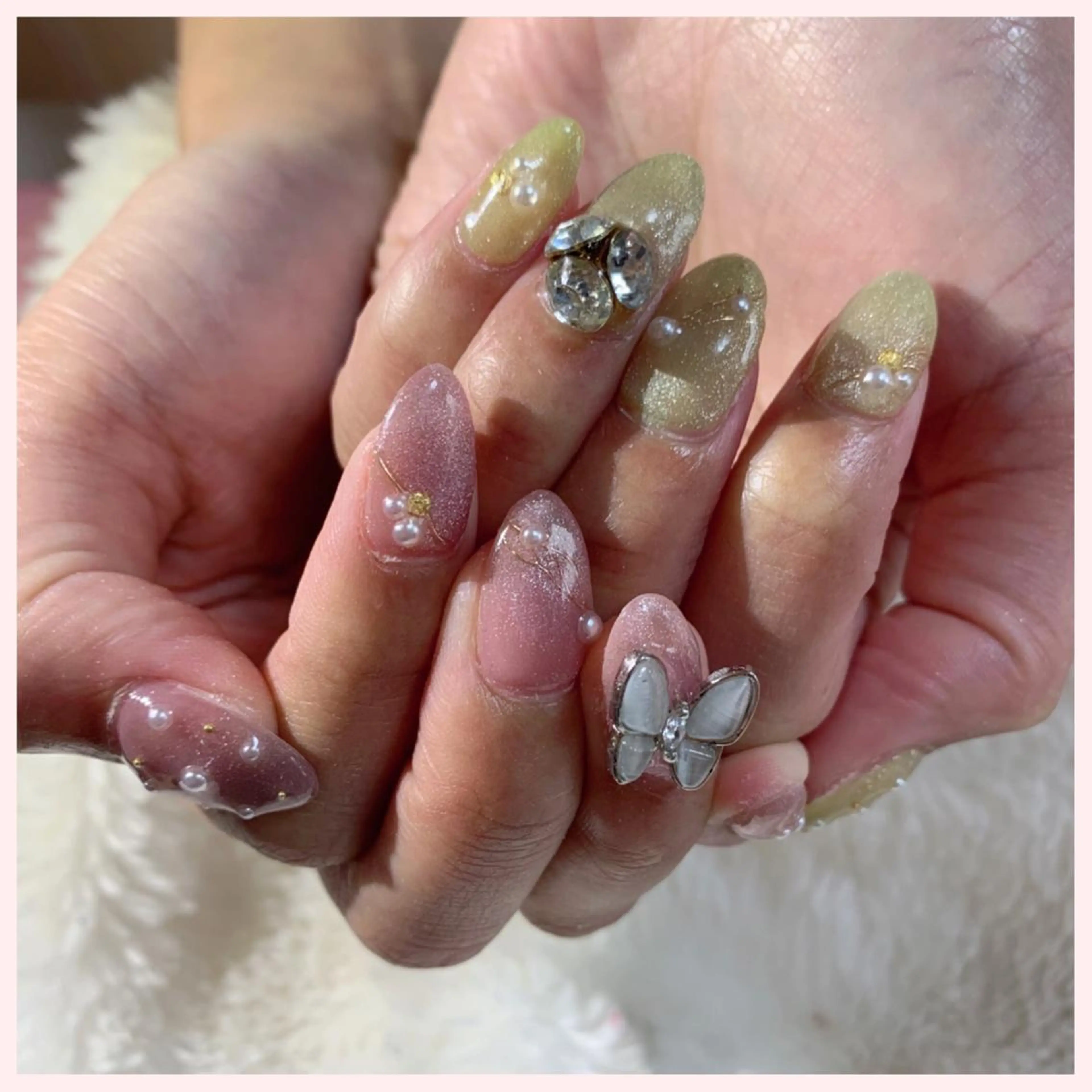 ネイル マグネットネイル ハンドネイル Ogasawara Tokikaのネイルデザイン