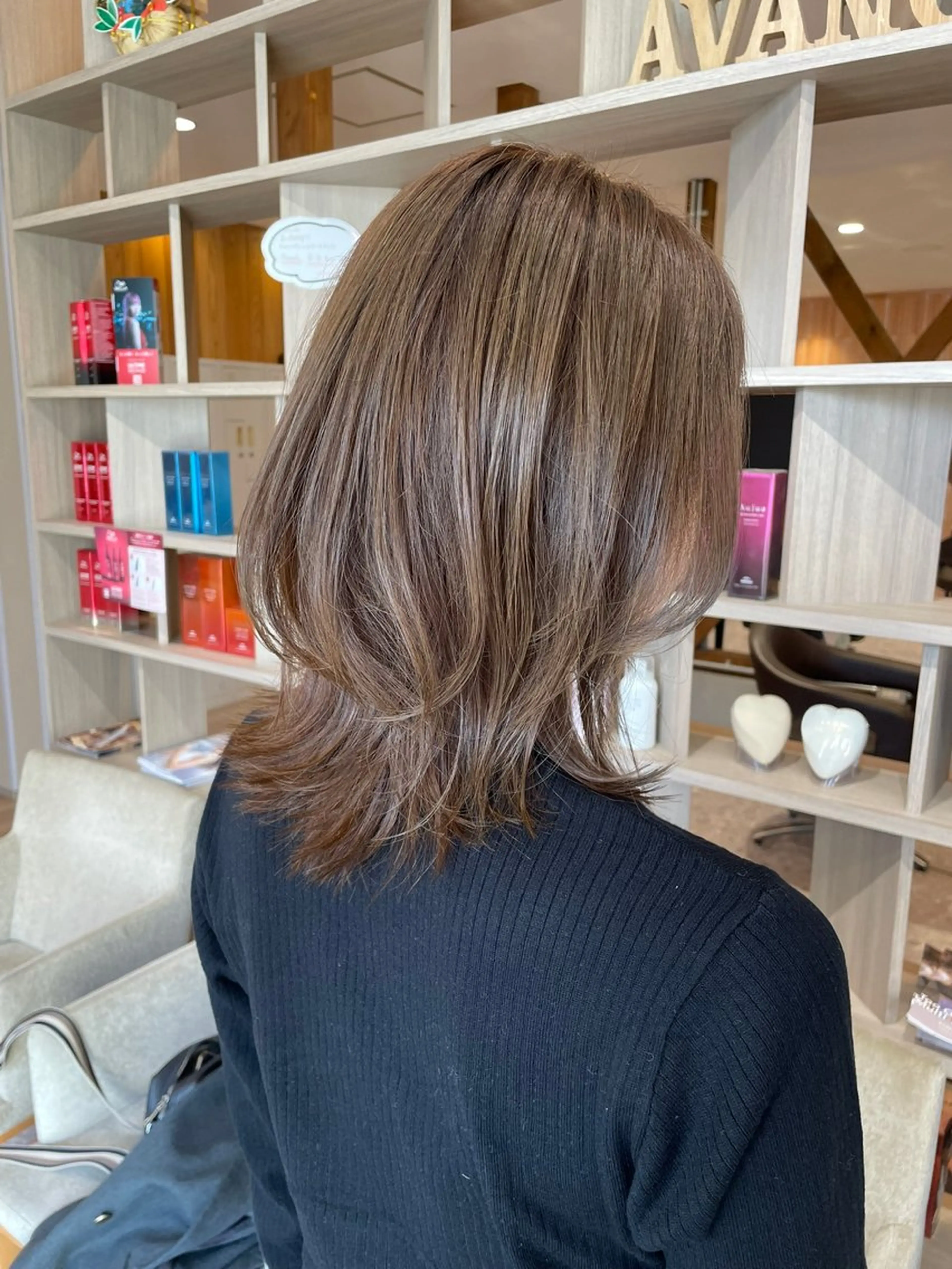 ミディアム カラー 髪質改善カラー🌈✨ 加藤 愛のヘアスタイル