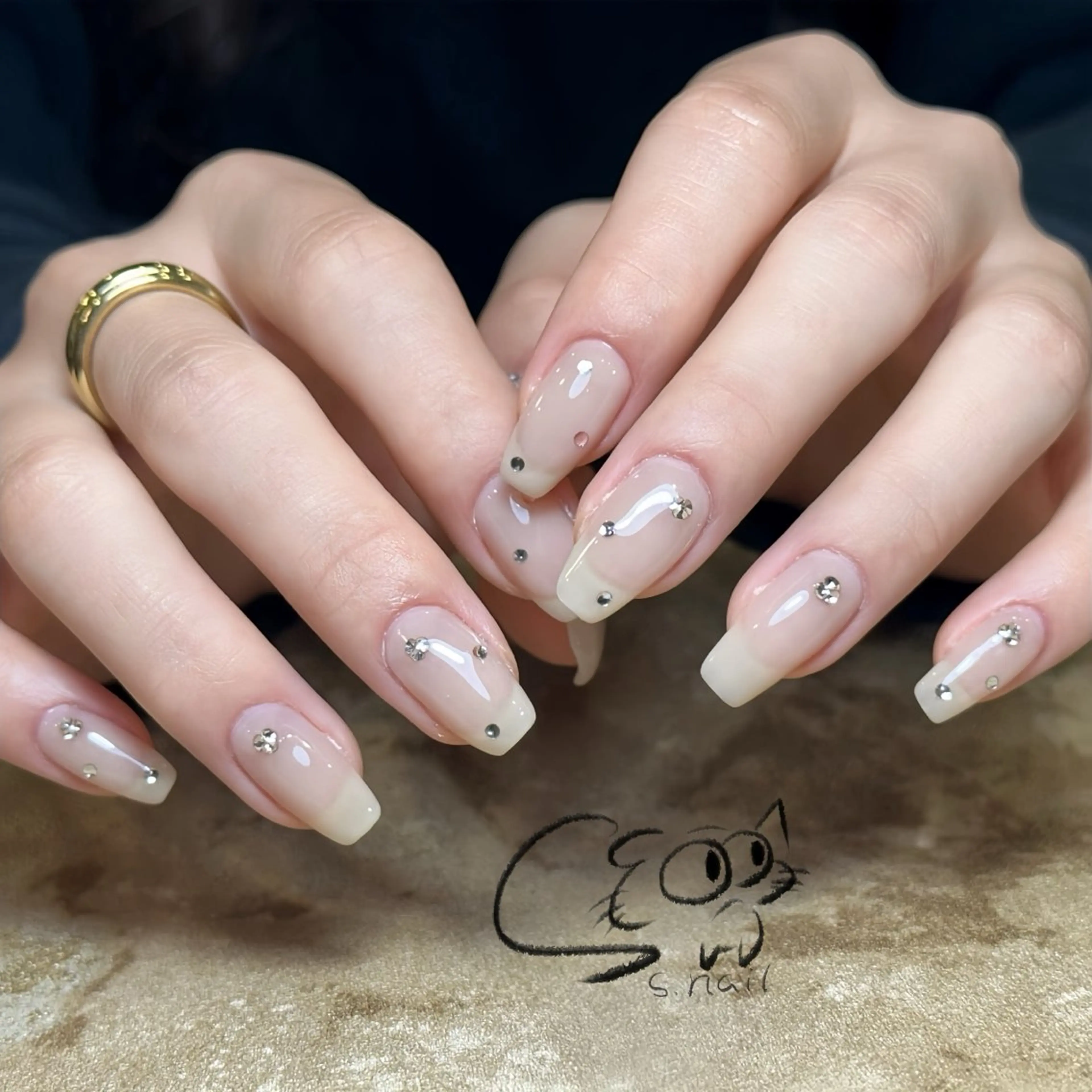 ネイル アートネイル チークネイル フレンチネイル グラデーション マグネットネイル ハンドネイル S.nail所属・S.nail _のネイルデザイン