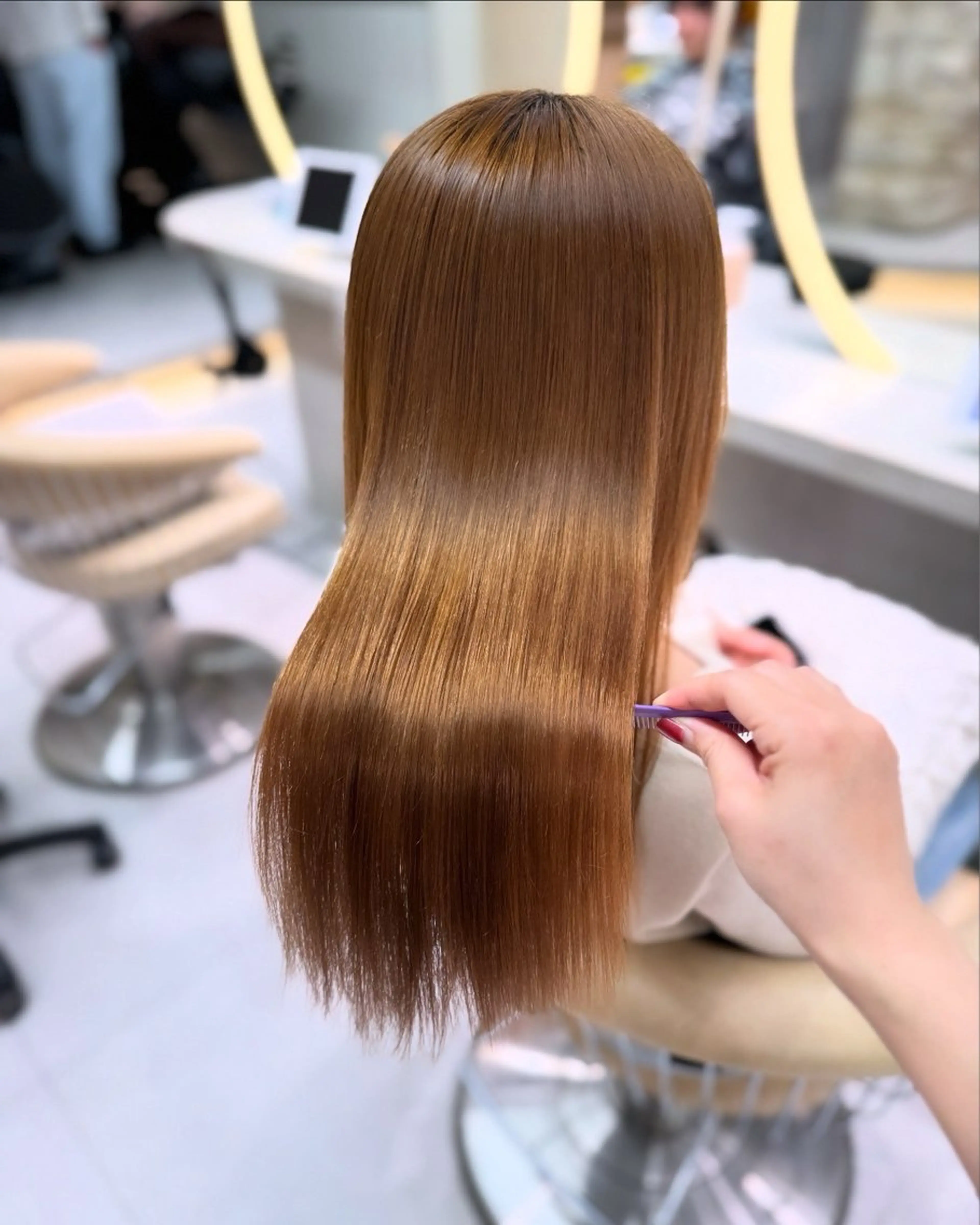 ロング 縮毛矯正 ブリーチなしWカラー ヘアセット🎀はるかのヘアスタイル