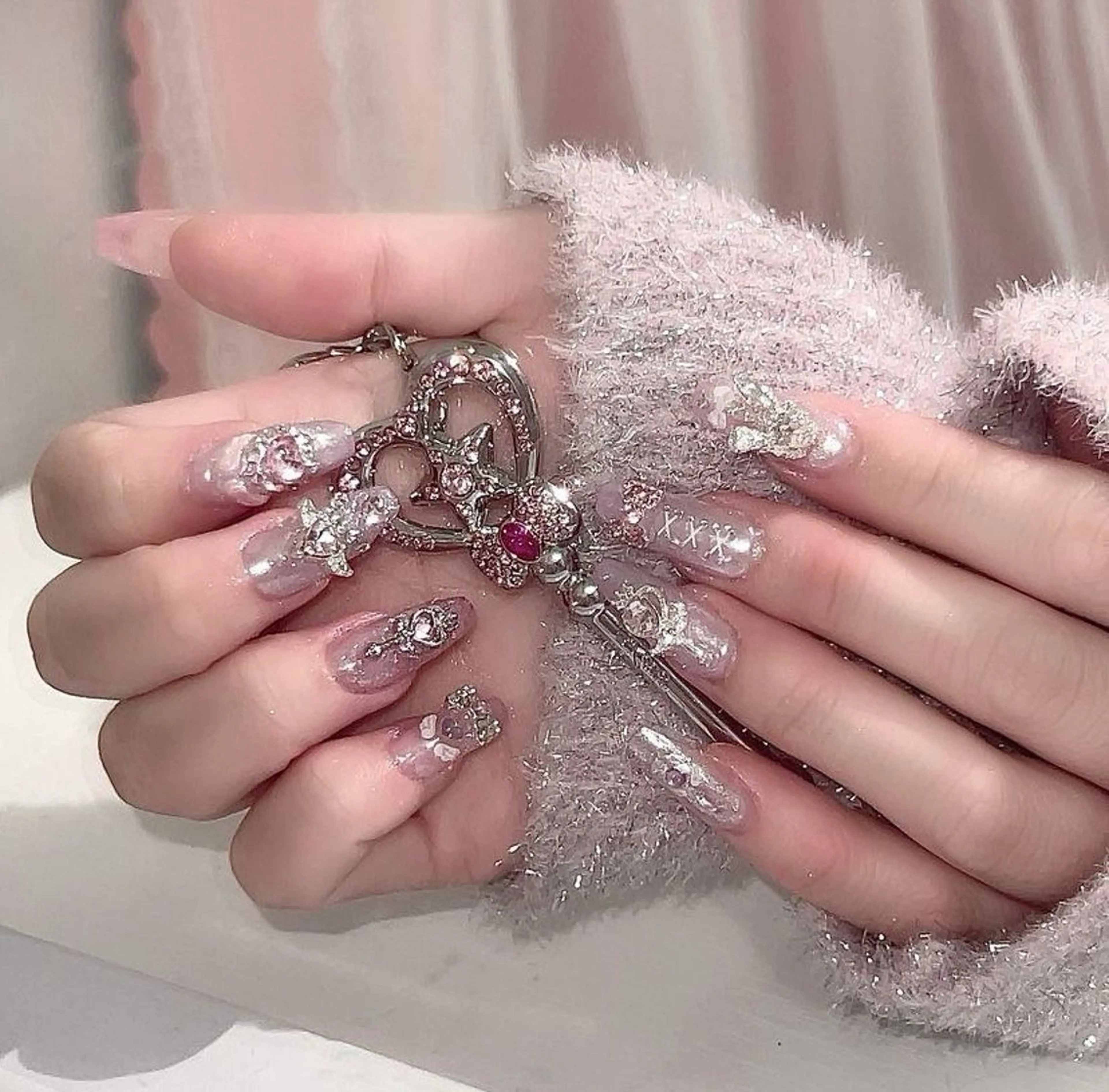 ネイル オーロラネイル ブラウン チークネイル フットネイル フレンチネイル ハンドネイル Ni Niのネイルデザイン