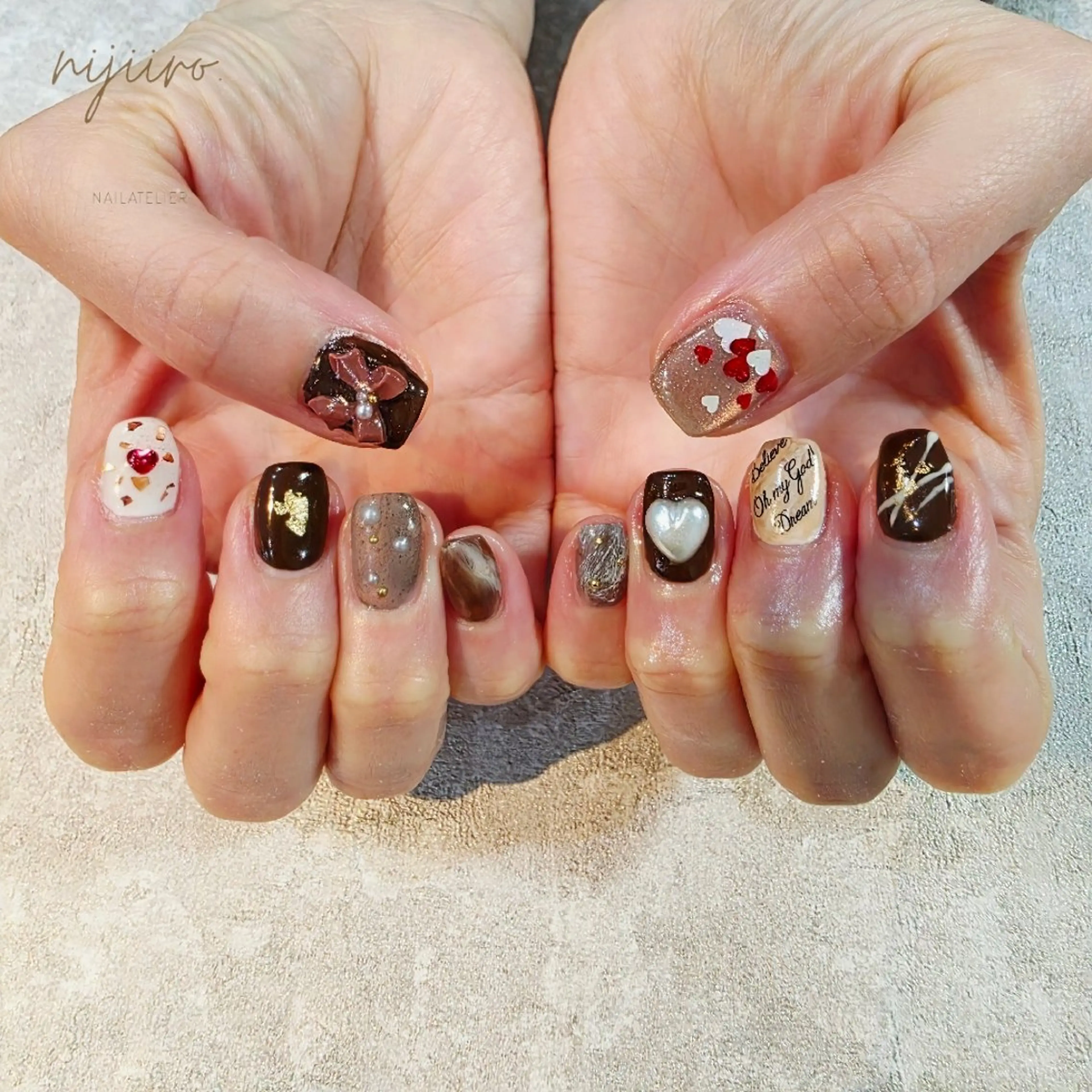 ネイル ハンドネイル nailatelier nijiiro.所属・nijiiro🌈 サトウのネイルデザイン