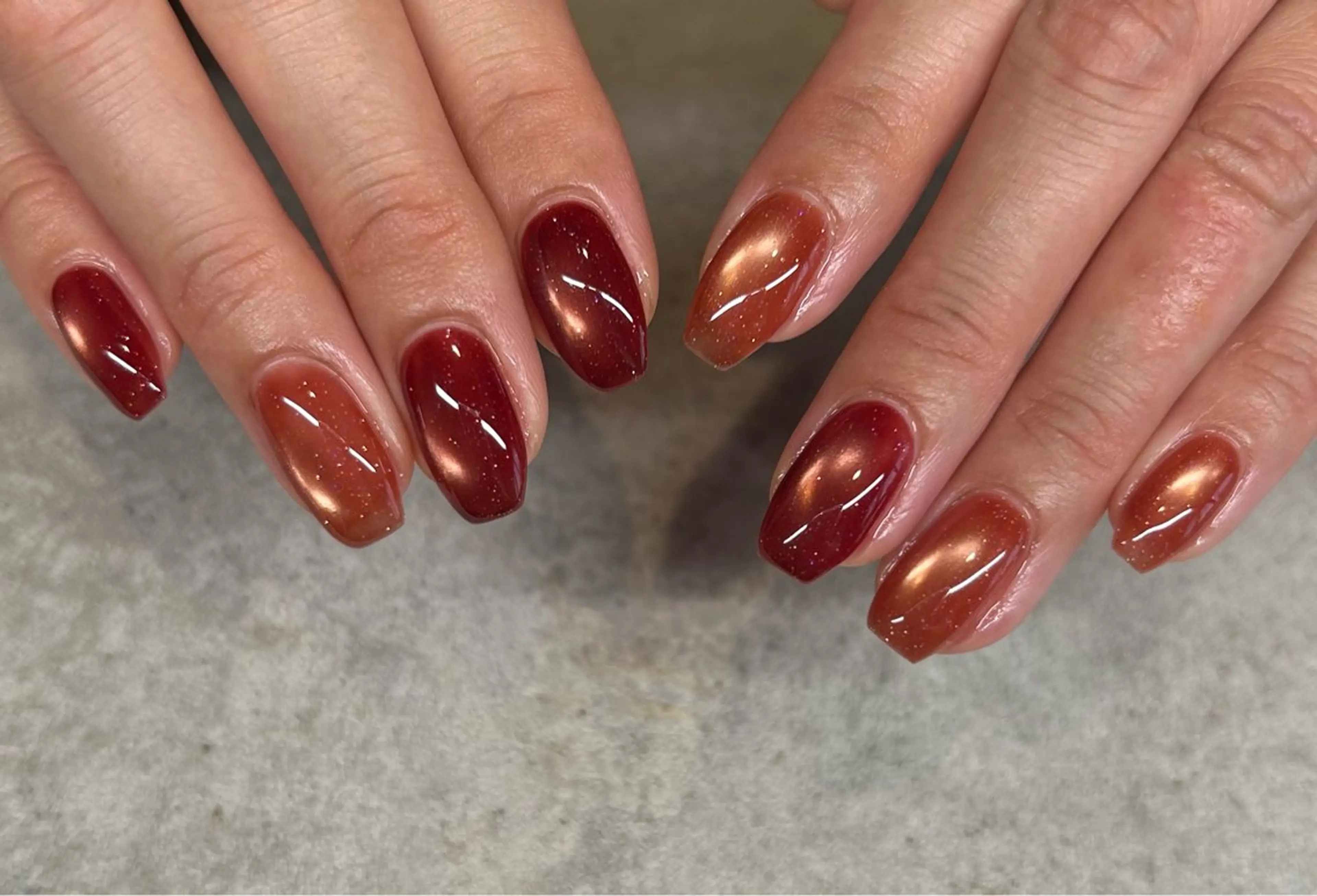 ネイル フラッシュネイル マグネットネイル ニュアンスネイル オフィスネイル ショートネイル sufu. nail YUKIのネイルデザイン