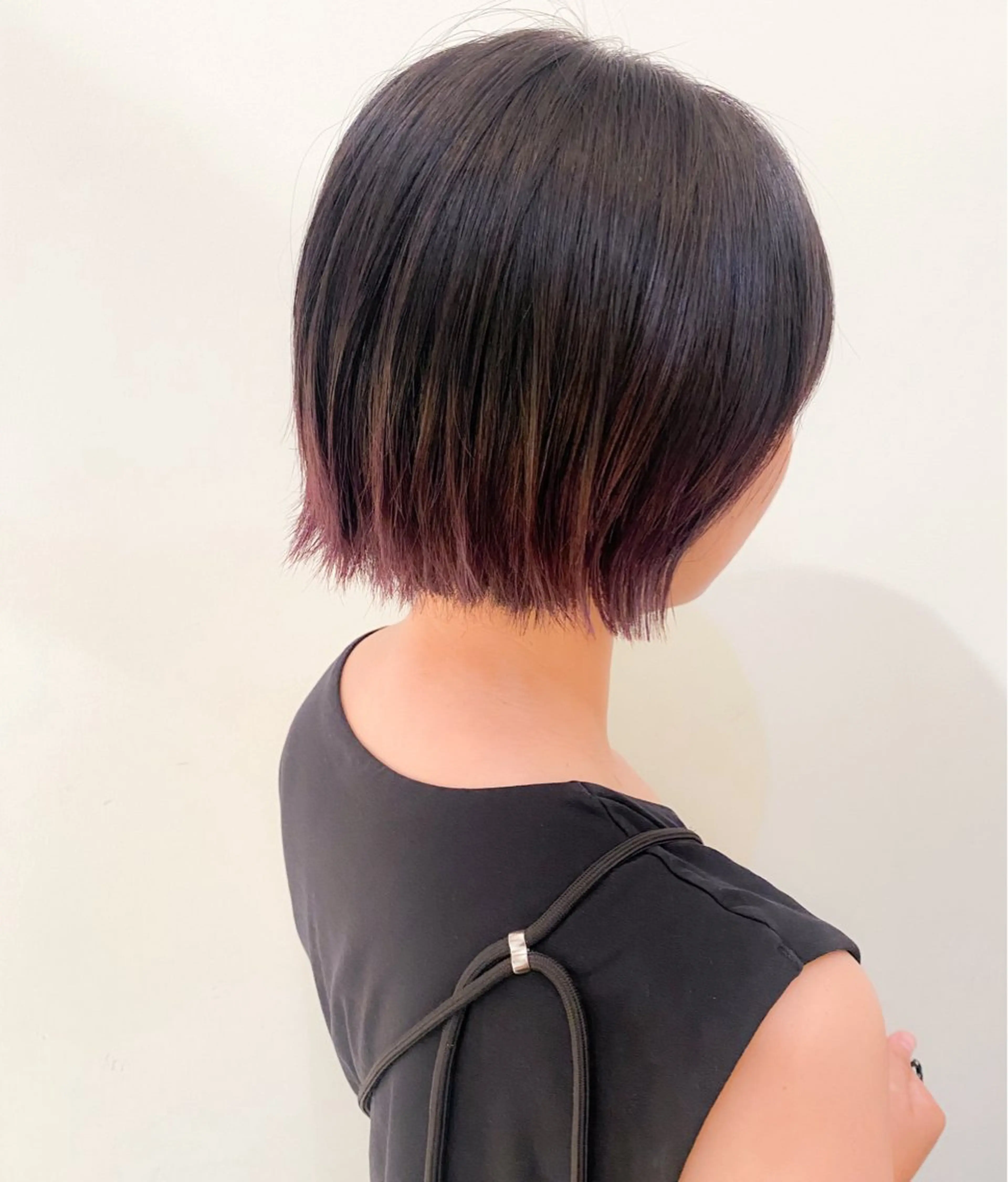 ショート カラー ブリーチ ボブ ブリーチ/miinaのヘアスタイル