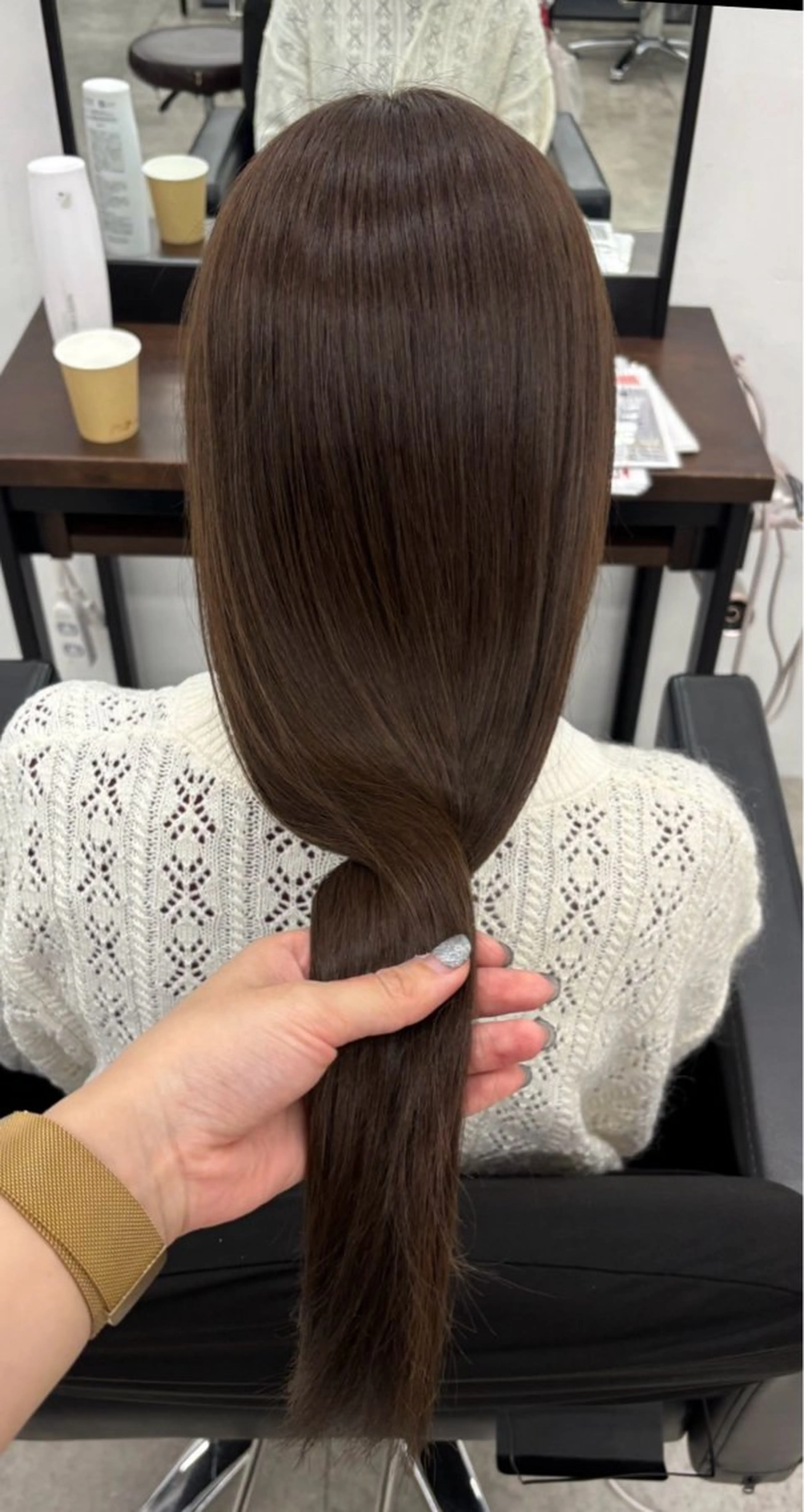 ロング カラー ヘアカラー トリートメント 暖色🍇/透明感/ 髪質改善/YUIKOのヘアスタイル