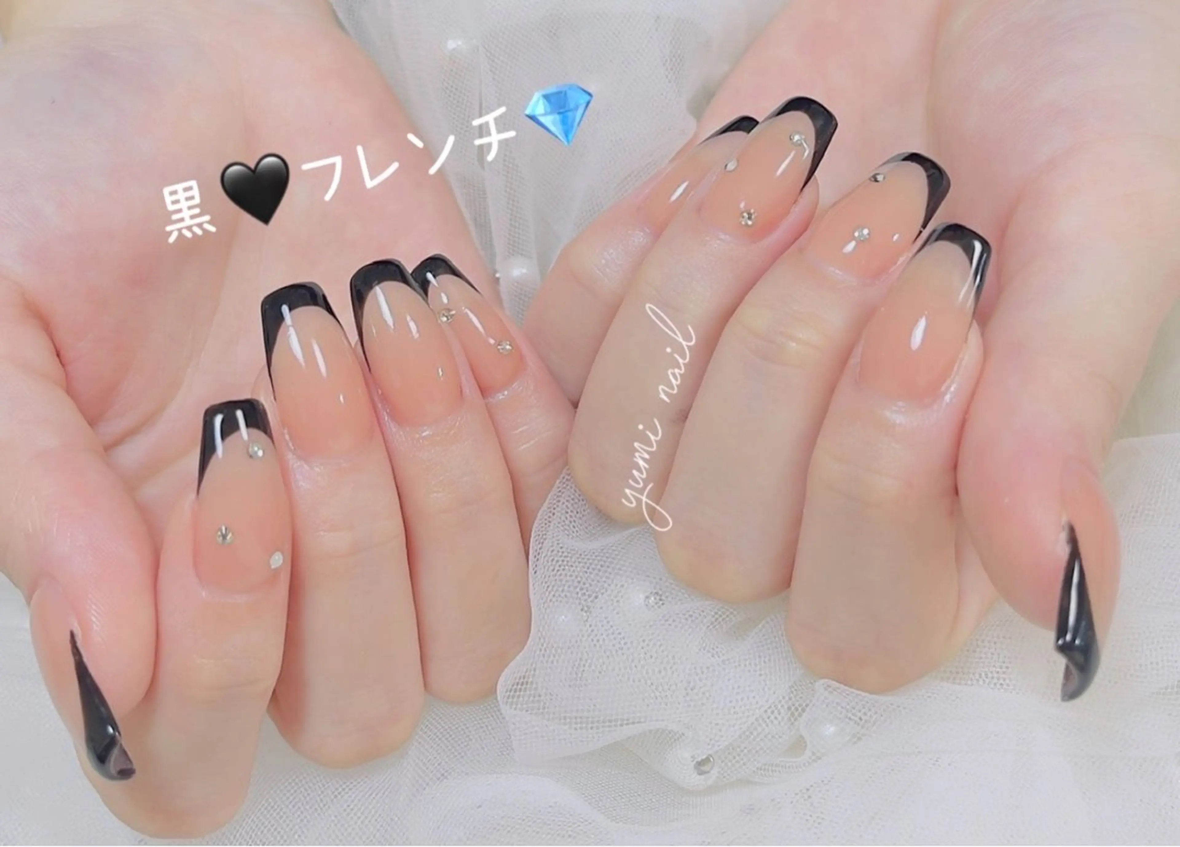 ネイル ハンドネイル 𝐲𝐮𝐦𝐢🎀 長さ出しデザイン専門のネイルデザイン