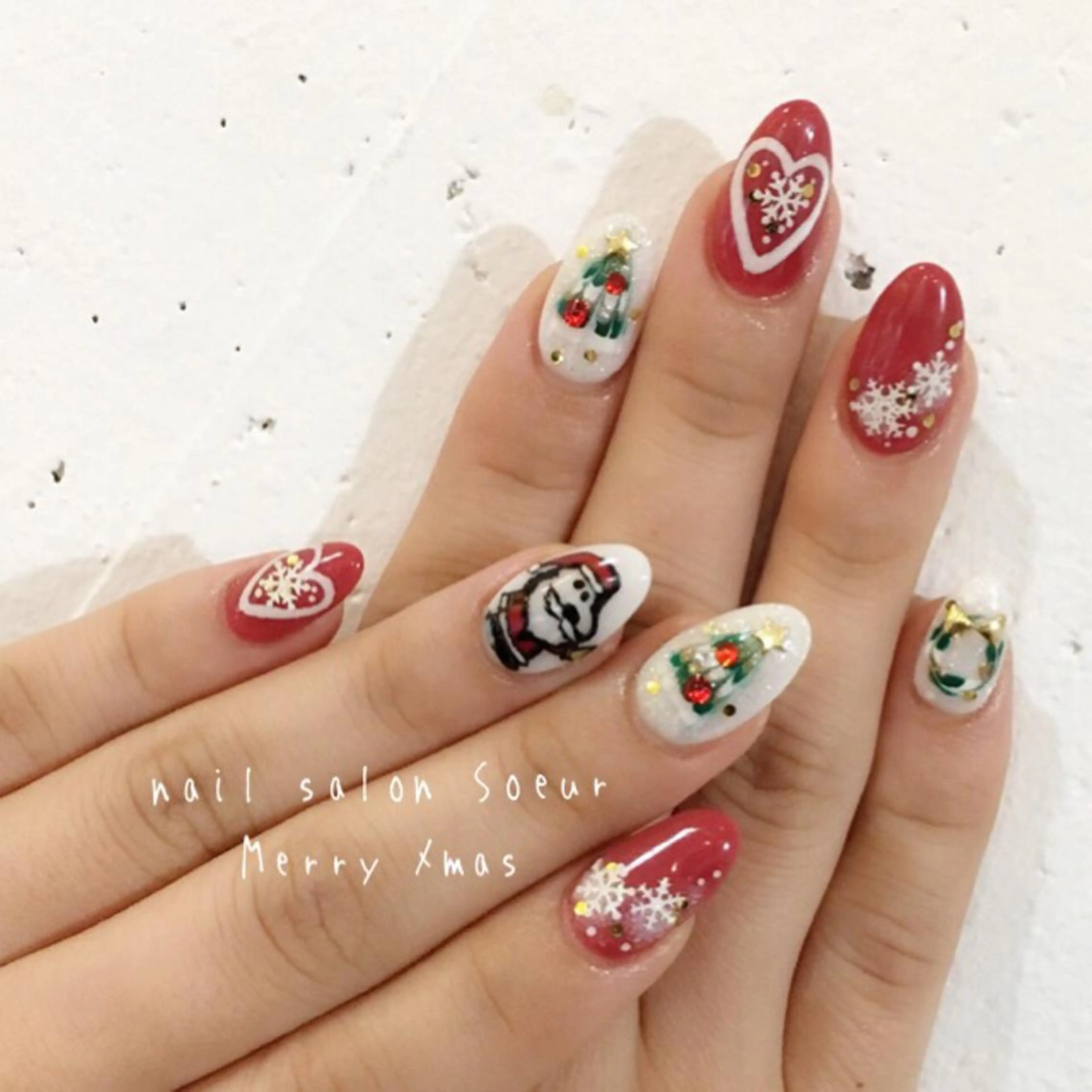 ネイル アートネイル 長さ出し 持ち込み スカルプネイル ハンドネイル nail salon Soeurのネイルデザイン