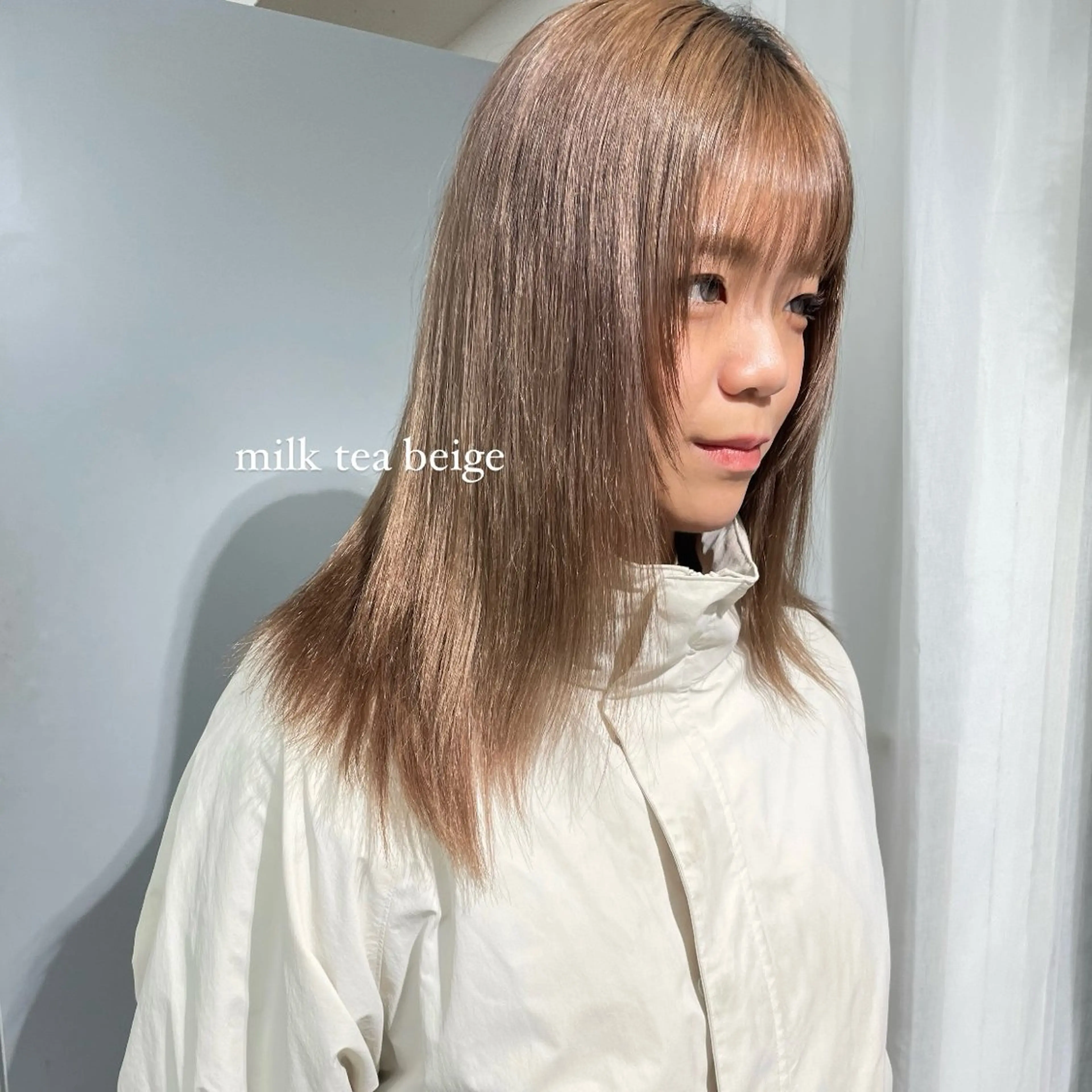 ミディアム カラー ブリーチ ヘアカラー ハイトーン/ボブ /HBL/AYUNAのヘアスタイル