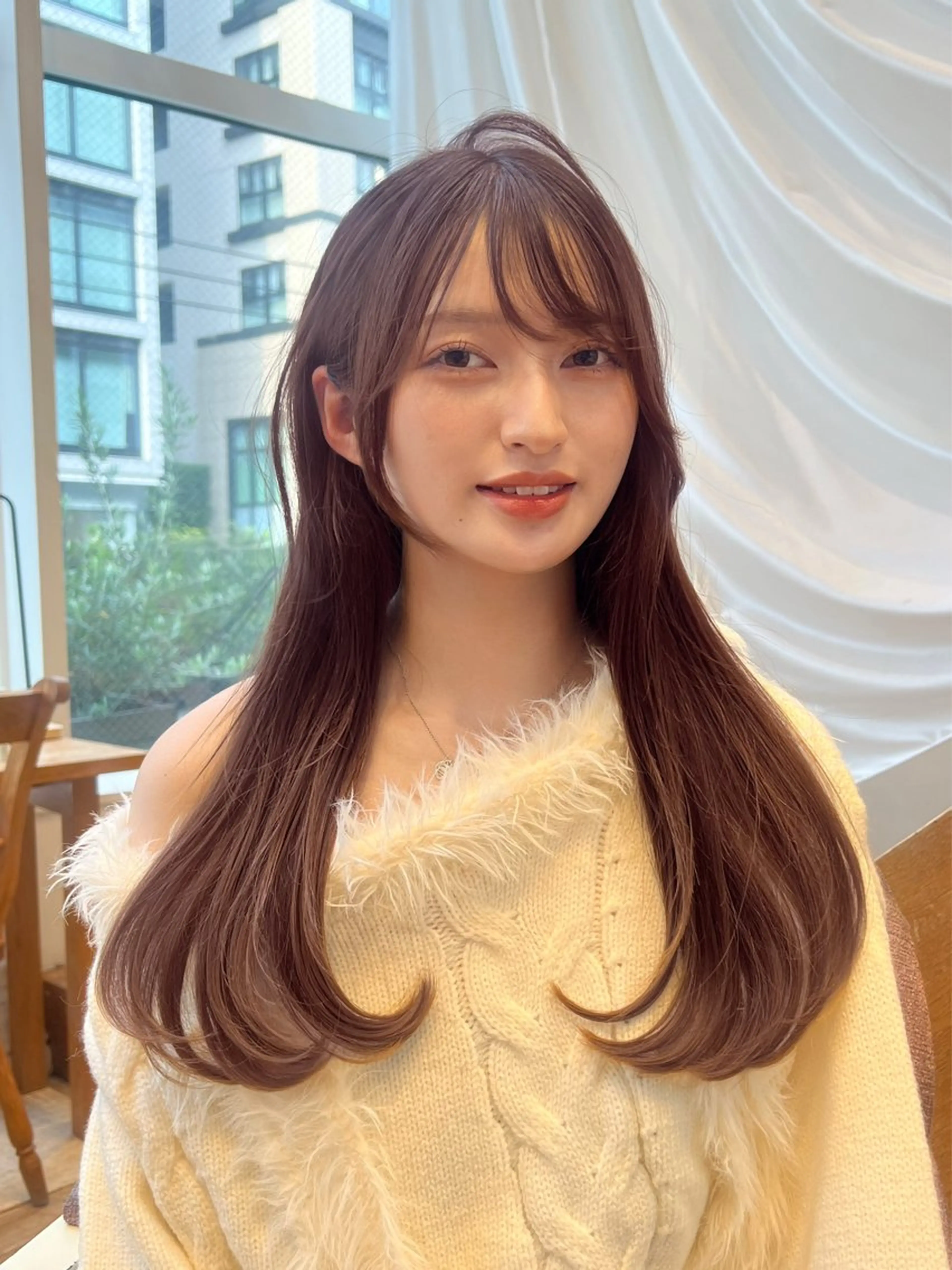 ロング カラー 似合わせカット ヘアカラー 望月威吹/表参道/レ イヤー/似合わせのヘアスタイル