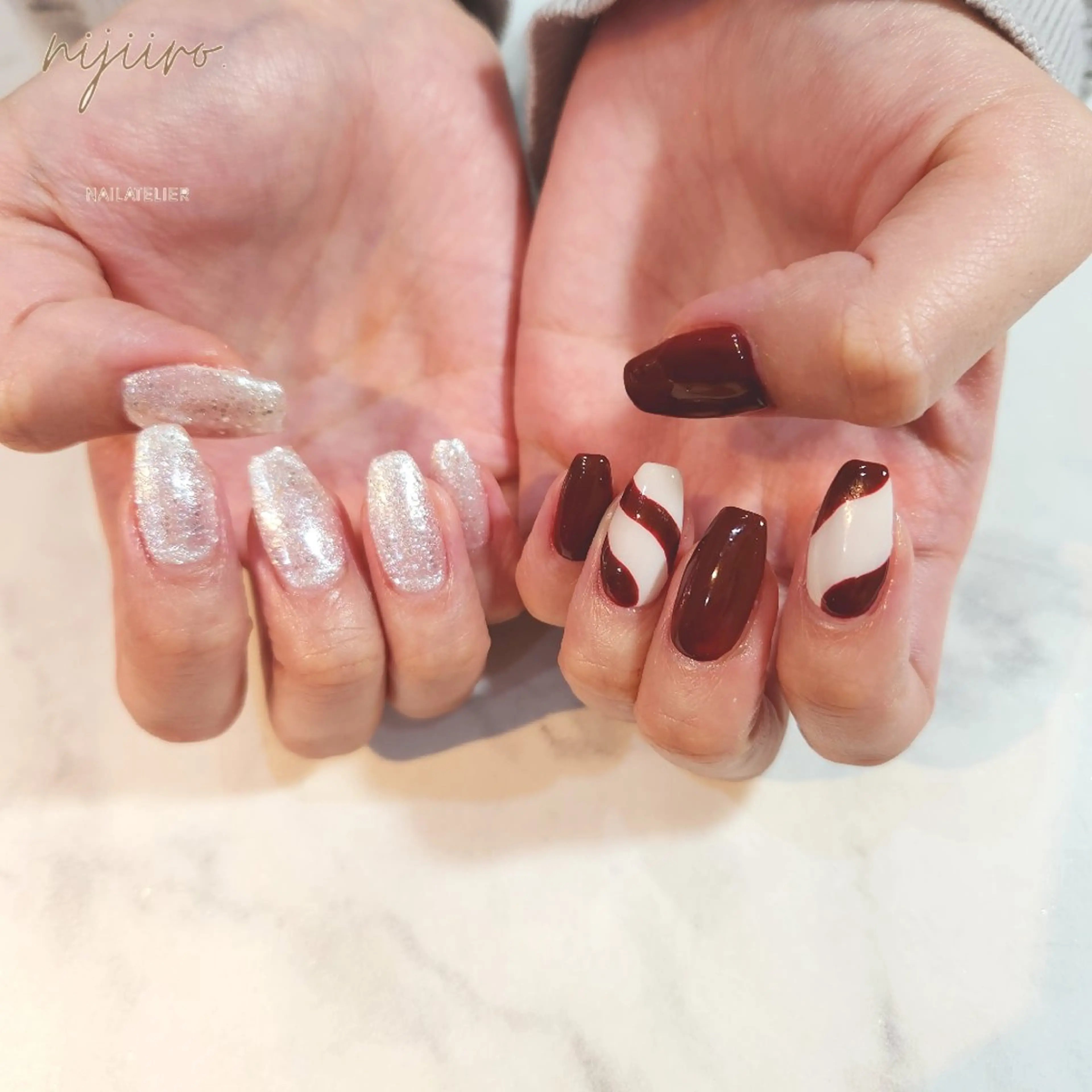 ネイル ハンドネイル nailatelier nijiiro.所属・nijiiro🌈 サトウのネイルデザイン