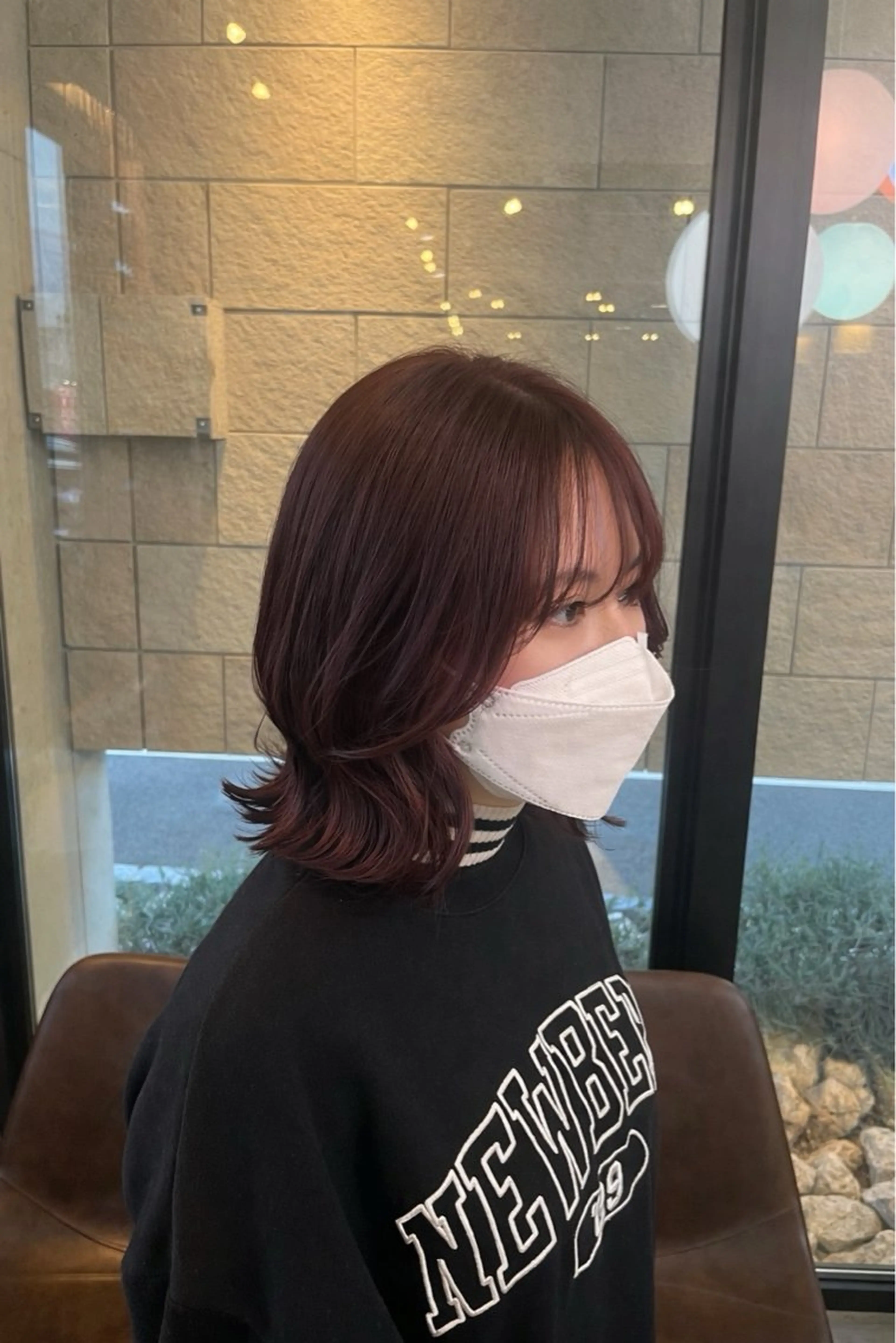 ミディアム レイヤーカット カット ヘアカラー トリートメント Hina/ lolonoisのヘアスタイル