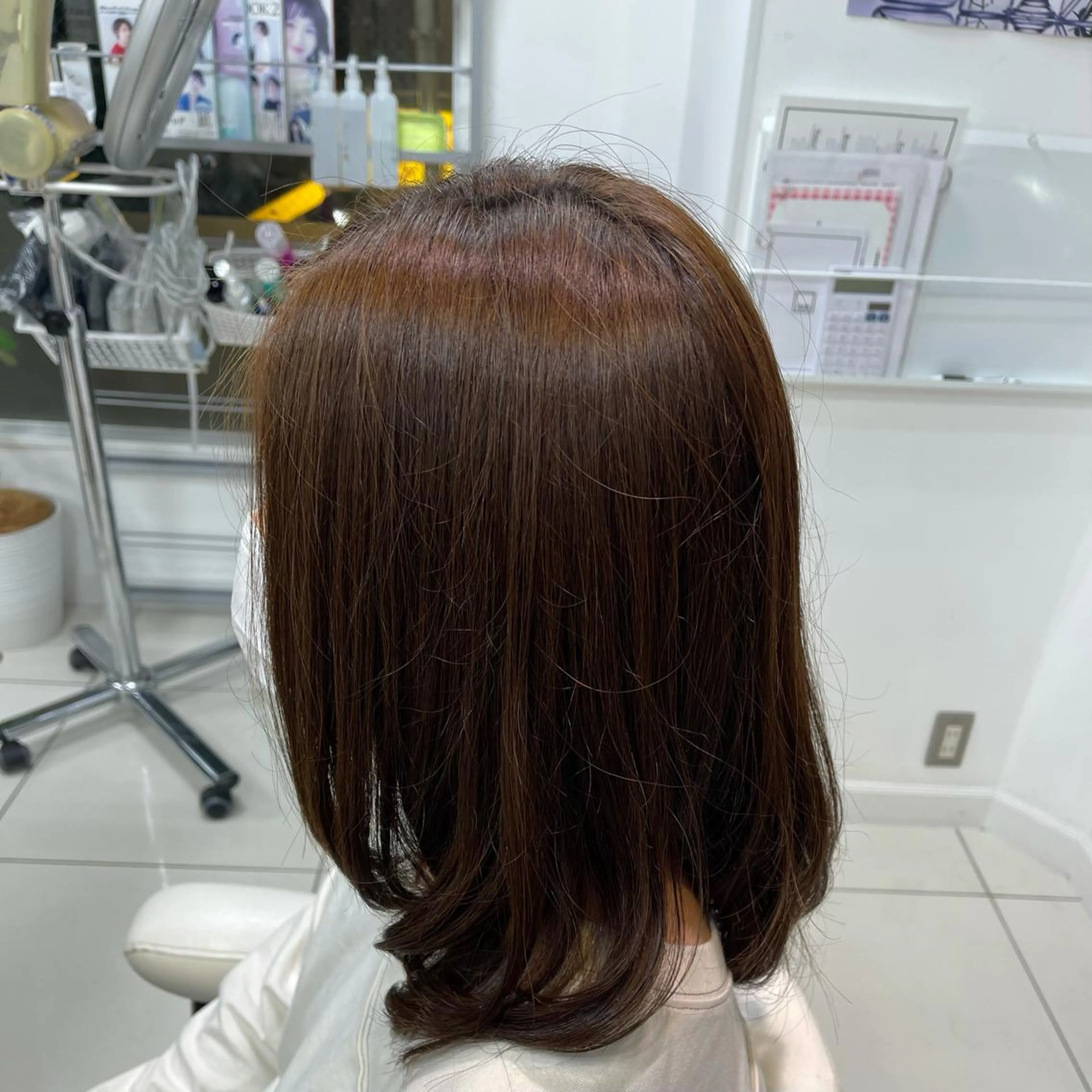 ミディアム パーマ ミディアムパーマ デジタルパーマ 🌹藤原 亜美🌹のヘアスタイル