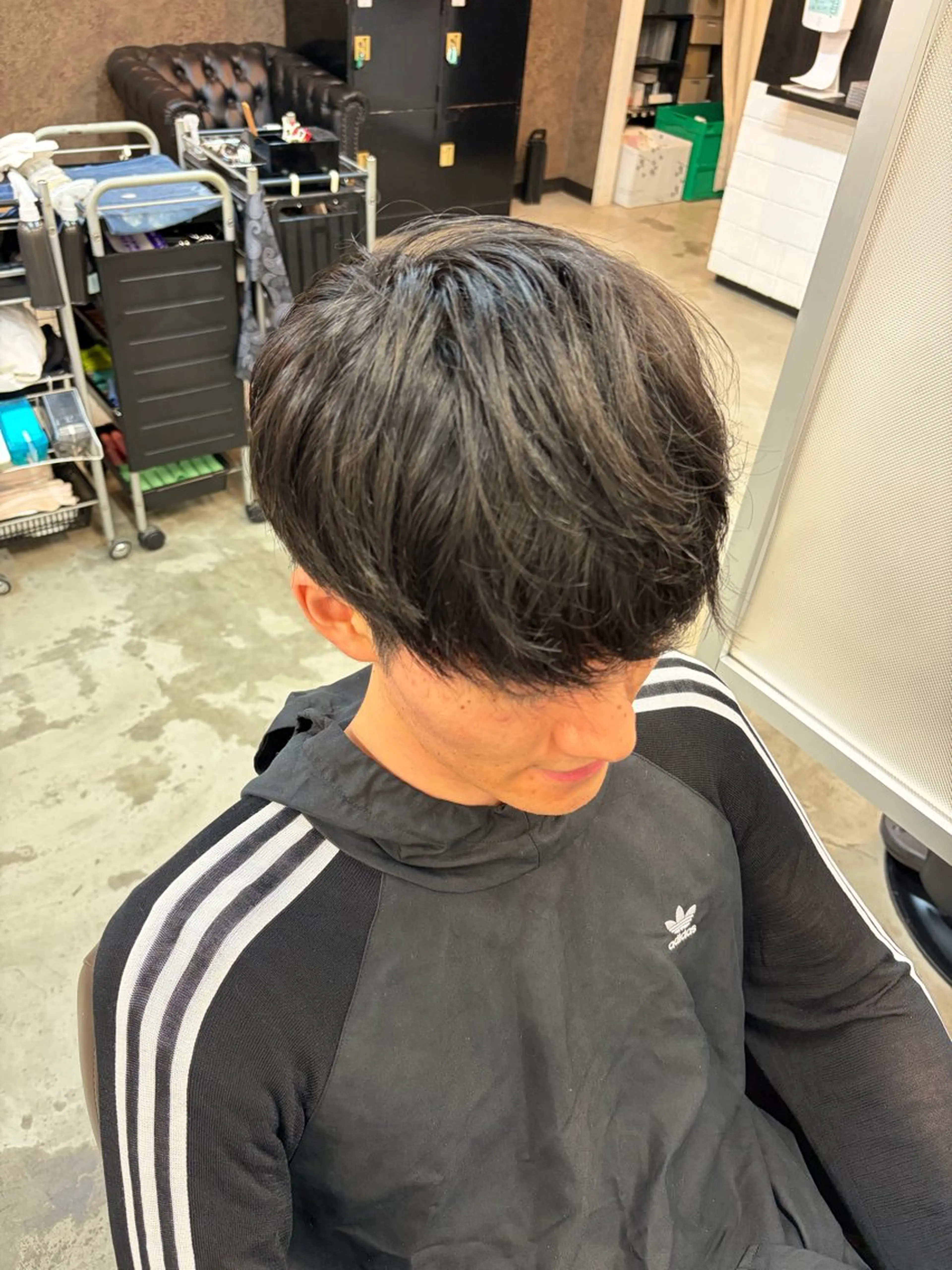 ミディアム メンズ メンズパーマ特化 カバヤマ　リョウのヘアスタイル