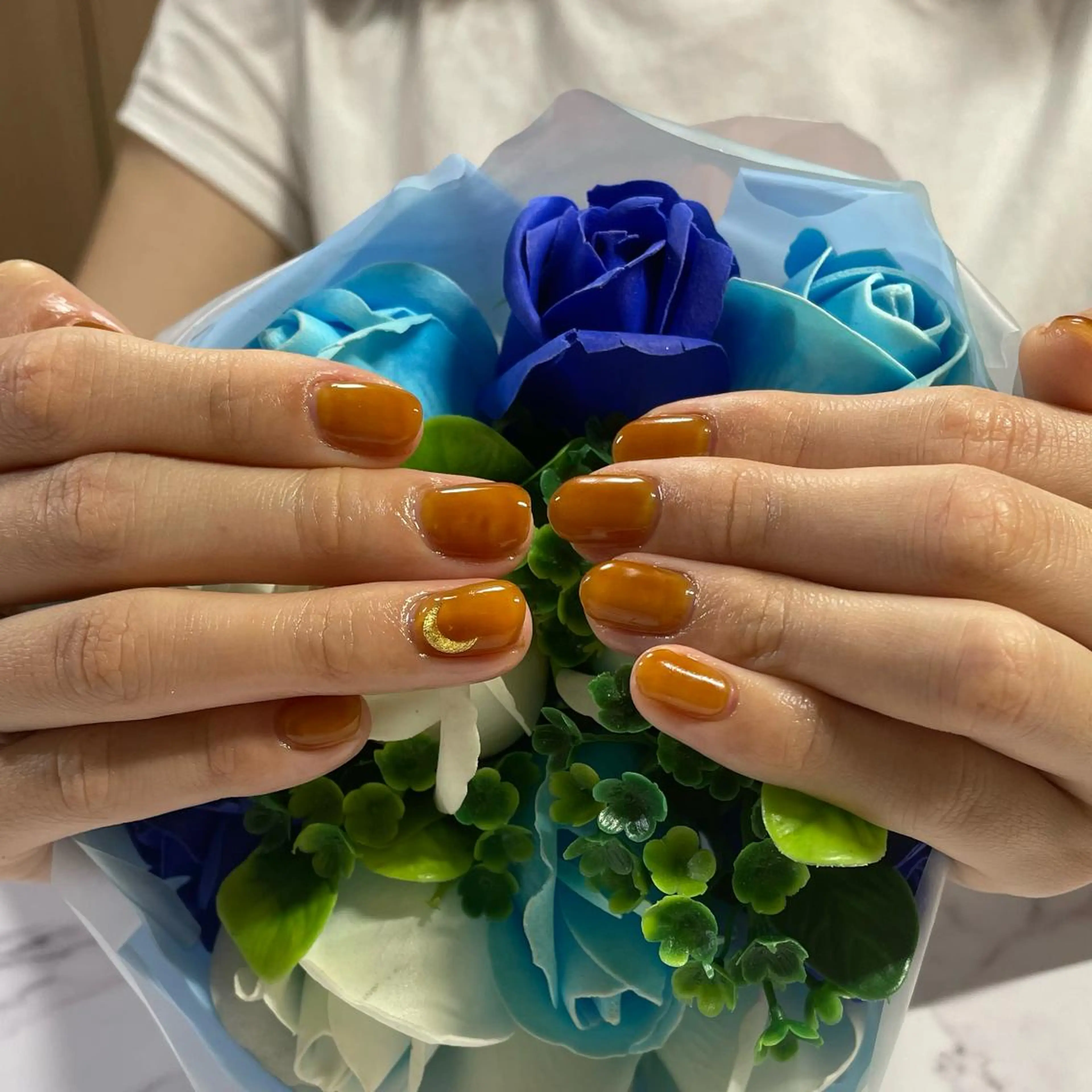 ネイル ワンカラーネイル 奥園 良恵のネイルデザイン