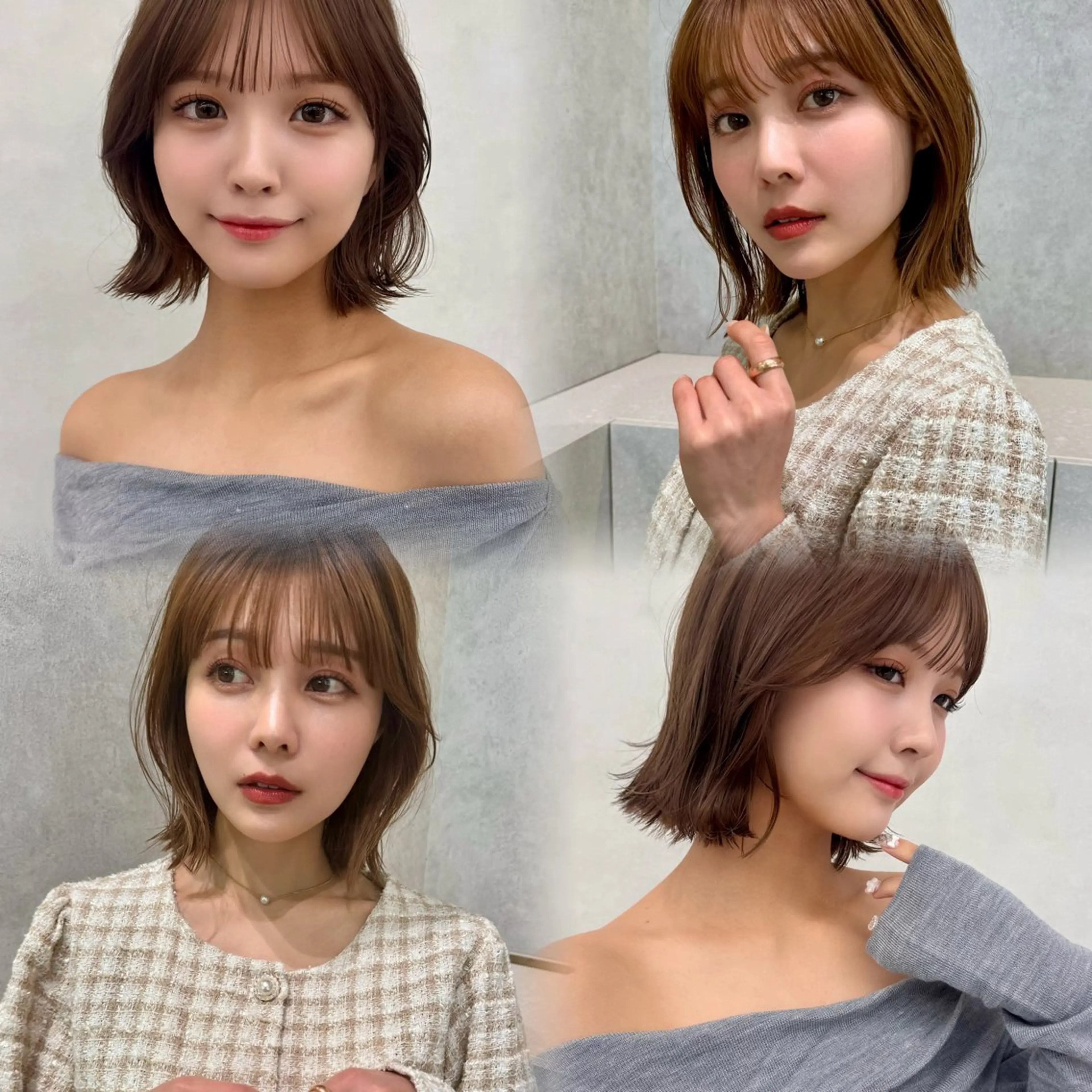 【 土日祝日限定クーポン 】ボブカット🤍🪶＋ワンカラーの写真