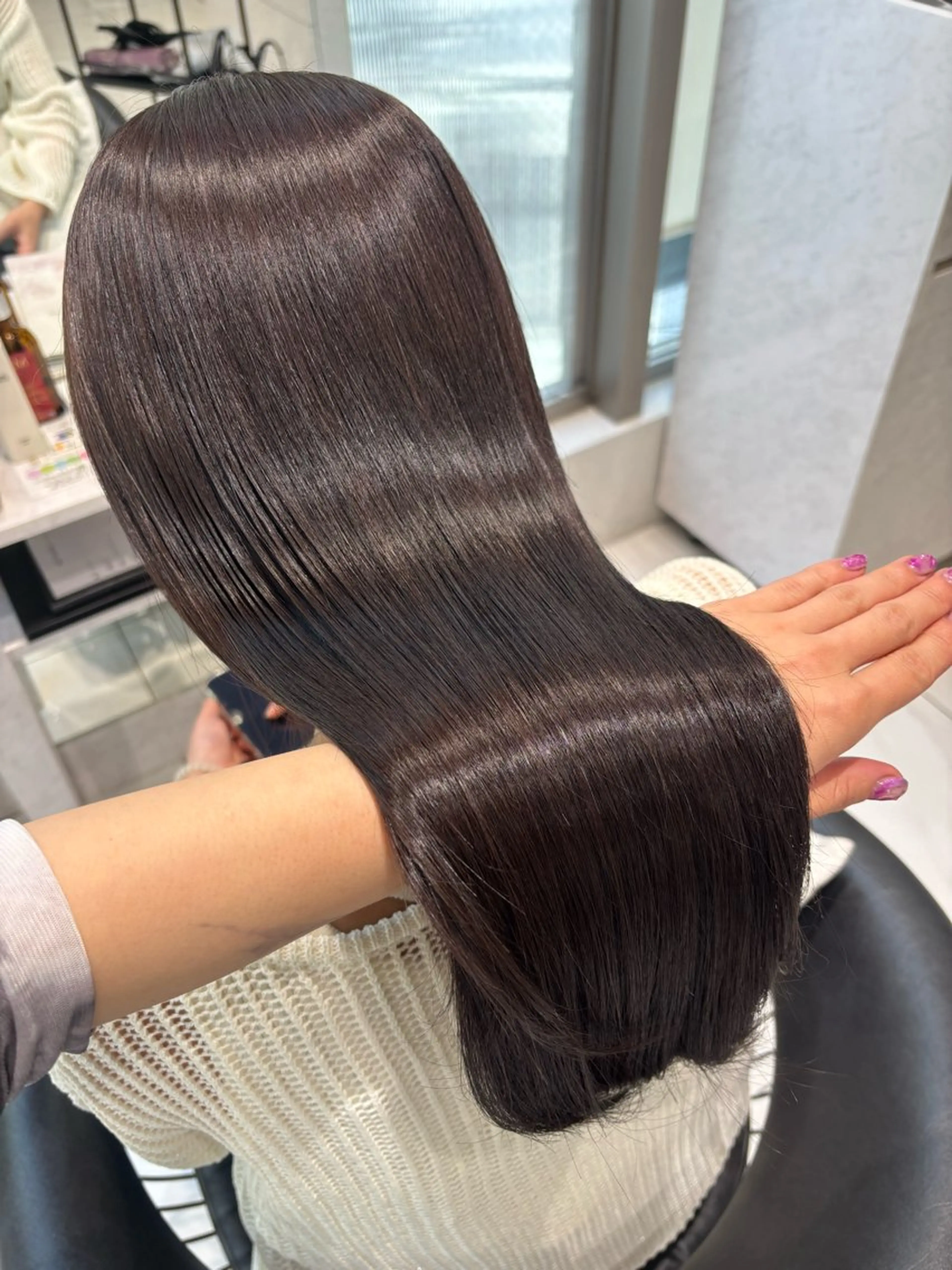 【🎐大人気❕カット+カラー+トリートメント️🎐】盛れる前髪・顔周りカット付きメニューとなっております❕の写真