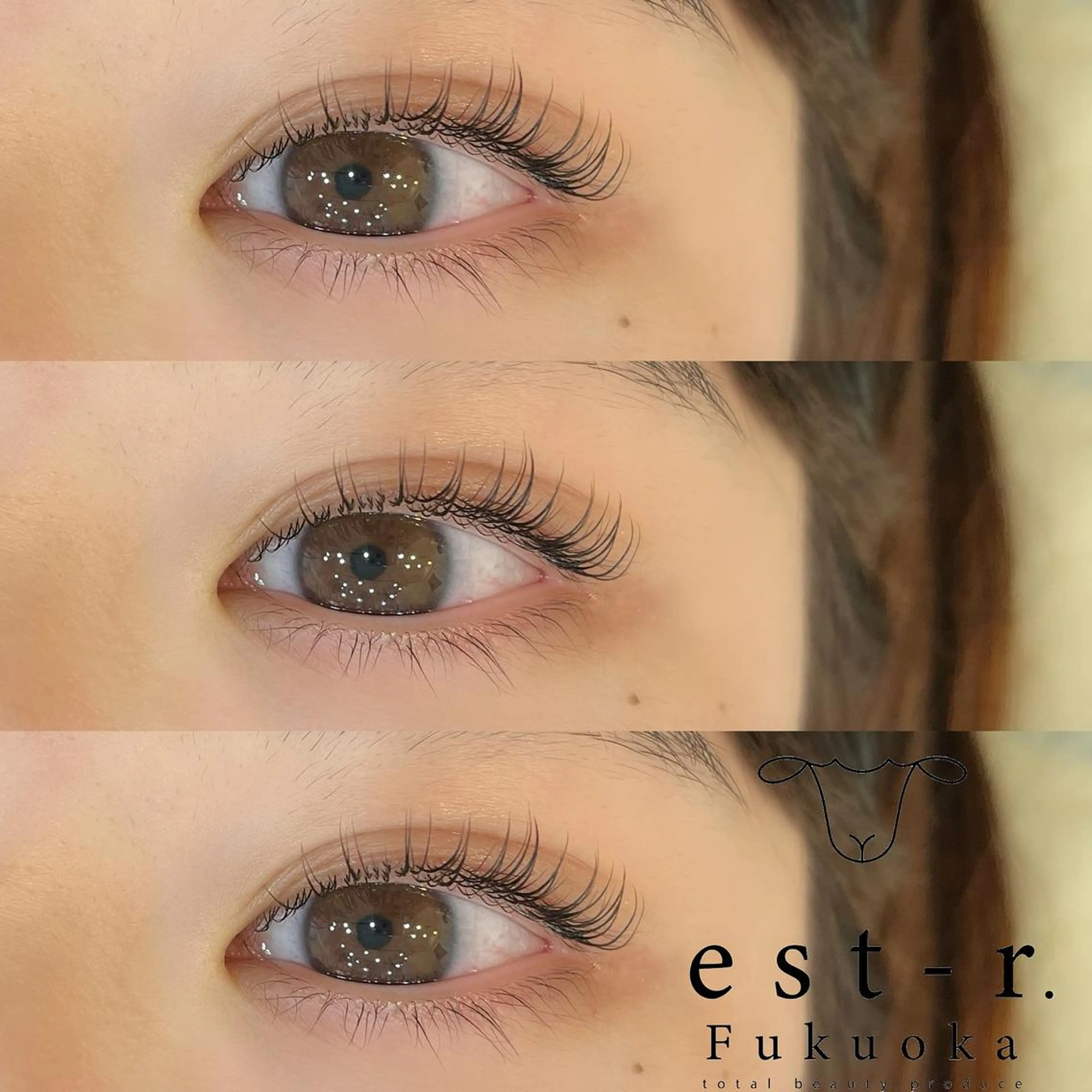 マツエク・マツパ フラットラッシュ パリジェンヌラッシュリフト まつげパーマ 下まつげエクステ 一重×まつ毛パーマ マツパ Riho/博多/ まつげパーマ/LEDのマツエク・マツパデザイン