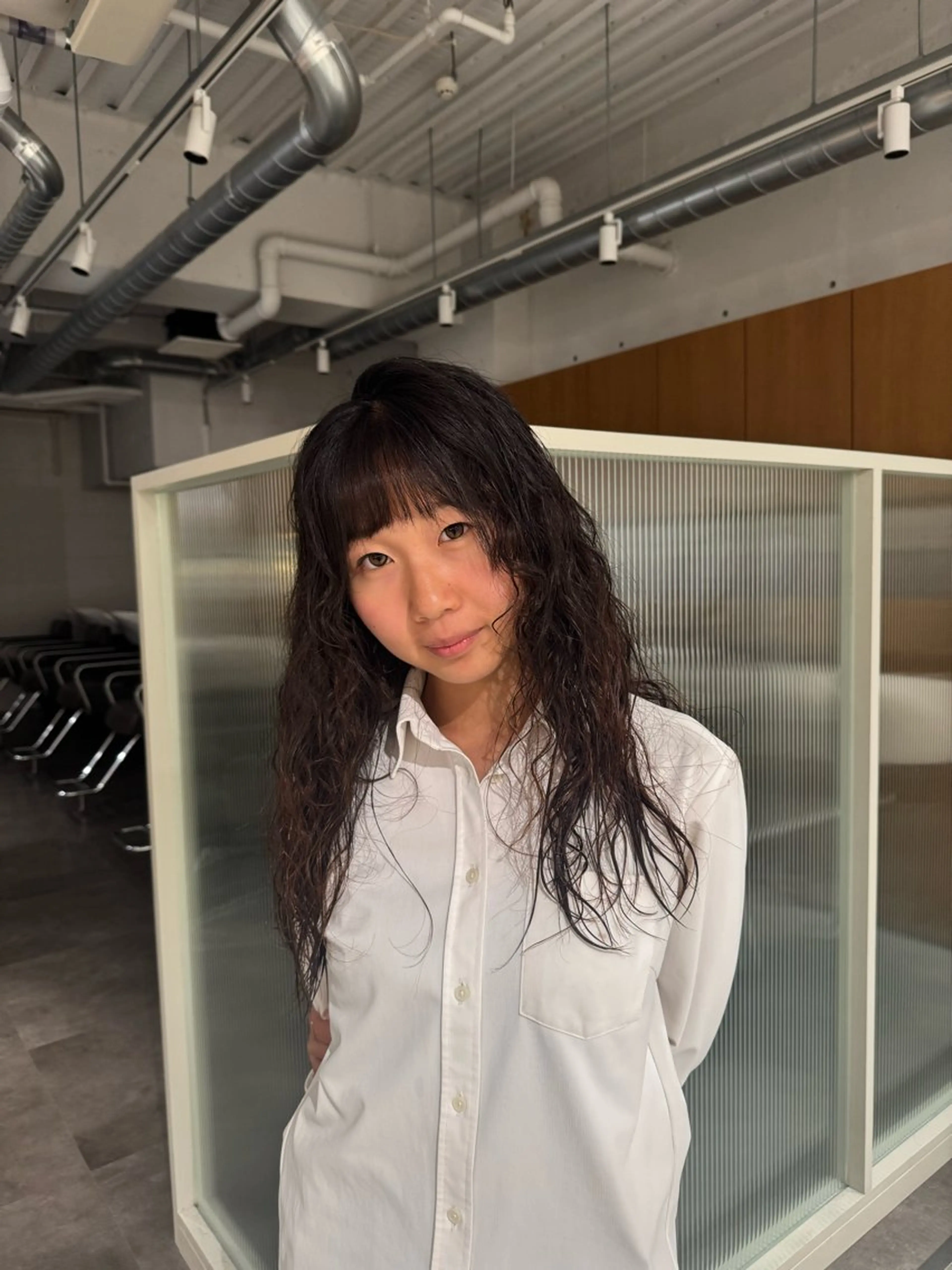 ロング パーマ 🐰パーマモデル募集 🐰大場杏里🐰のヘアスタイル