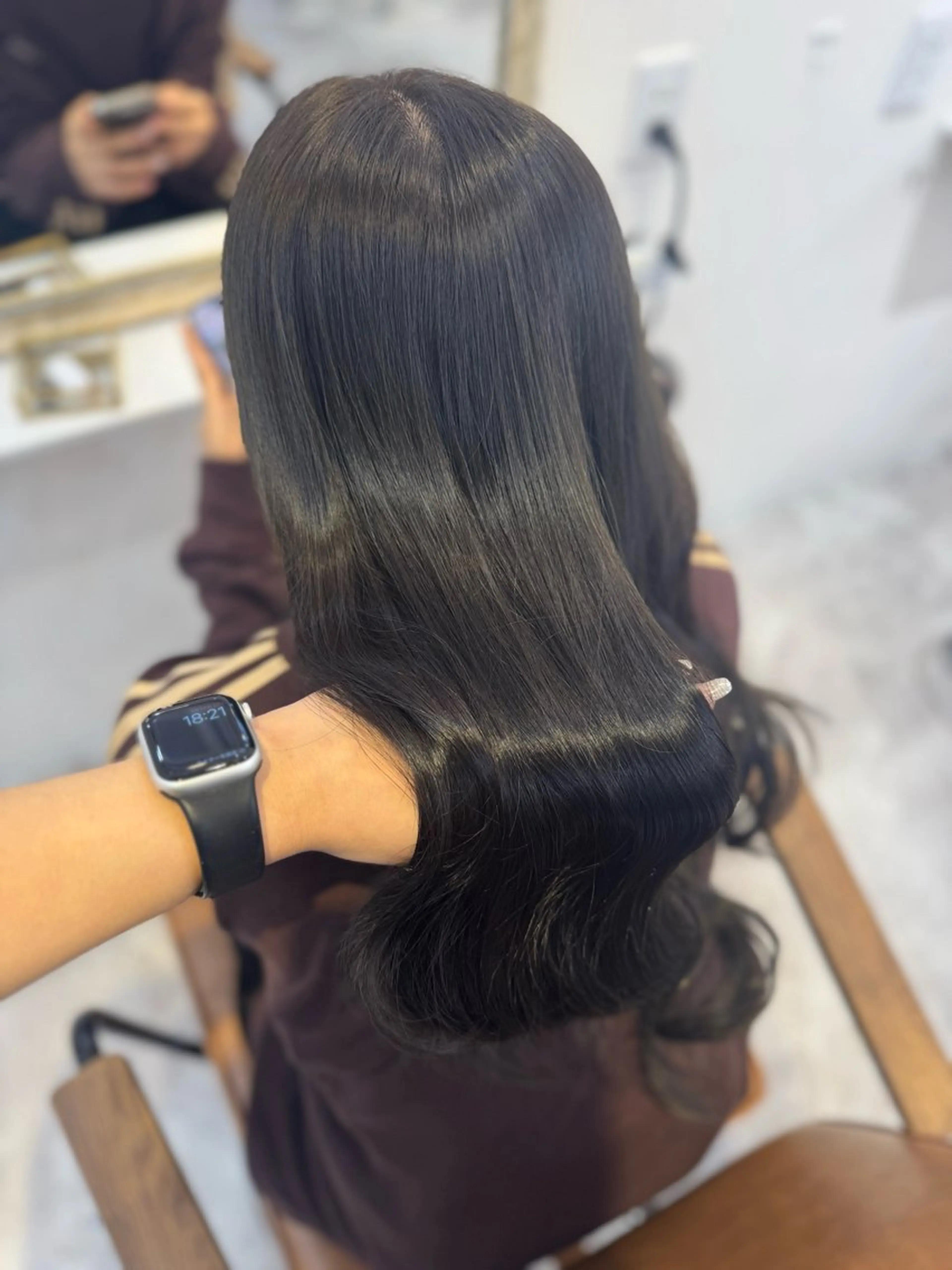 カラー アッシュ アッシュブラウン ベージュカラー 黒髪 ブリーチ カット ヘアカラー トリートメント 赤み無し柔らかカラー 【梅田】madokaのヘアスタイル