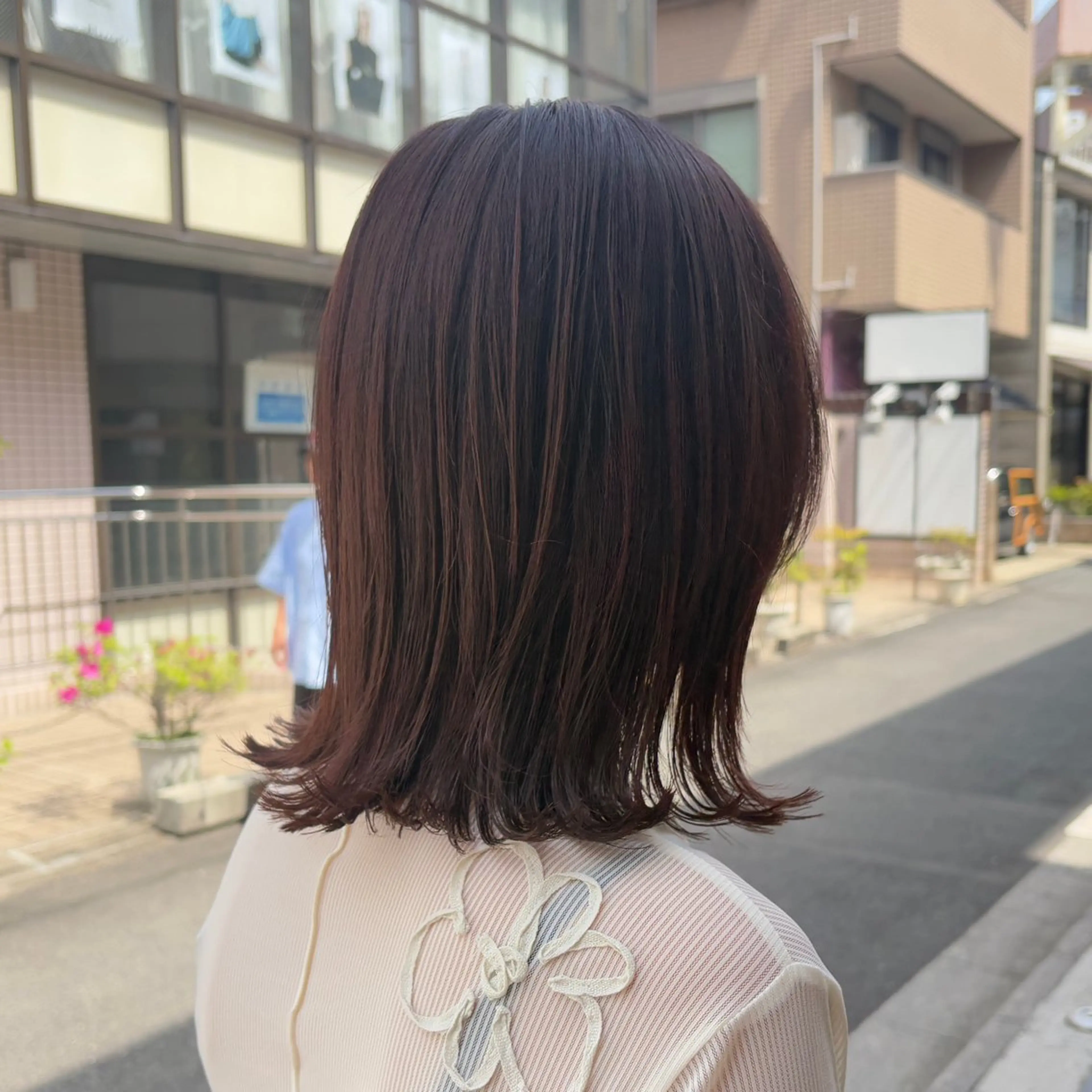 ミディアム カラー ハイライトカラー ハイライト カット ヘアカラー トリートメント ヘッドスパ DX SHARE SALON所属・matka白髪ぼかし 大人ヘア/KEIKOのヘアスタイル