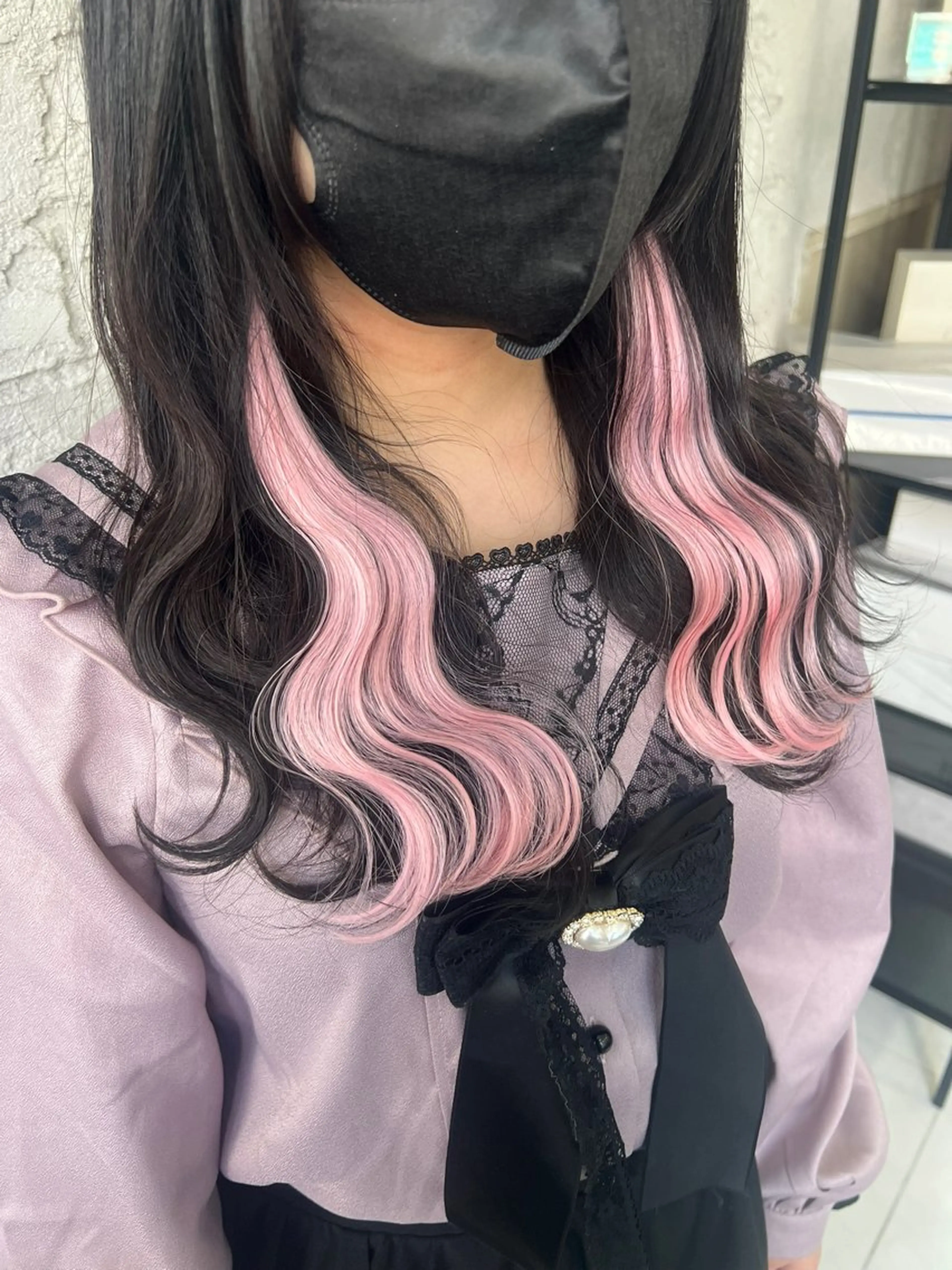 セミロング エクステ エクステ＆艶カラー 🎀YURINA🎀のヘアスタイル