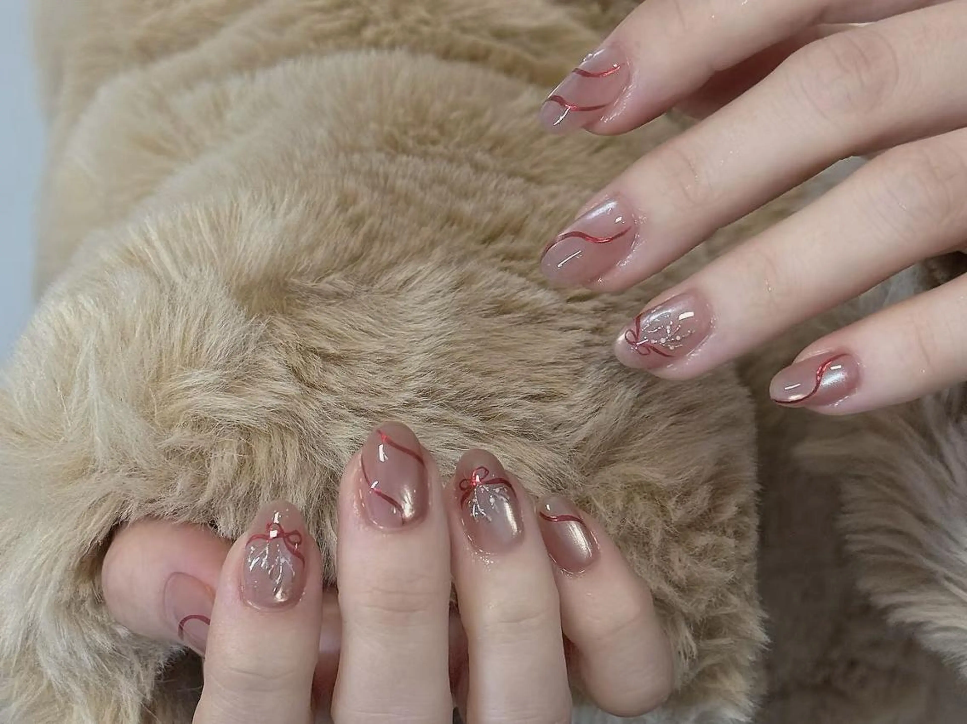 ネイル アートネイル ボーダー カジュアル ジェルネイル ホログラムネイル ハンドネイル ハンドケア 💗NA.YUKI NAIL💗のネイルデザイン