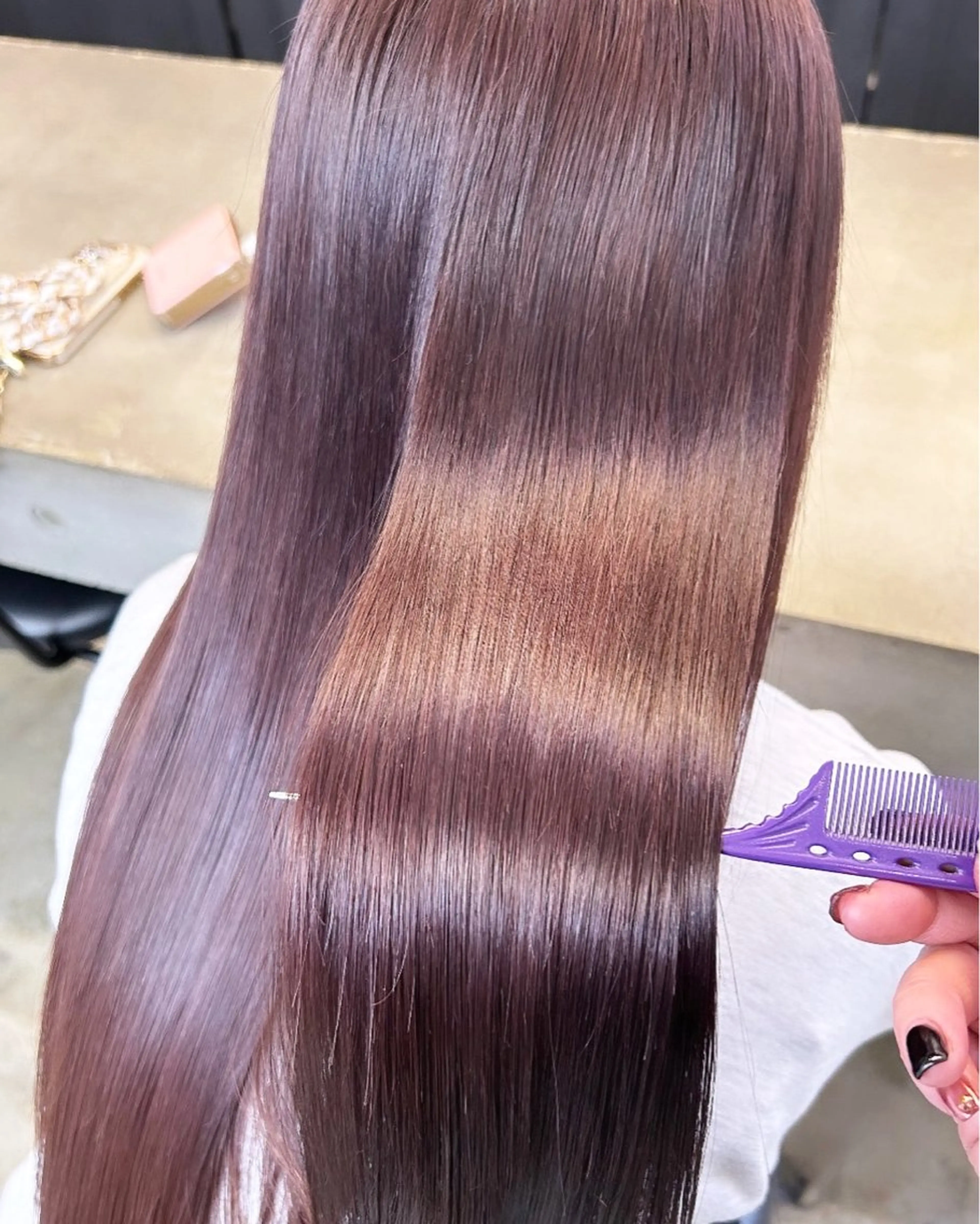 ⌇🩷うるツヤ美髪トリートメント🩷⌇ダブルカラー(ブリーチ+カラー)＋オジオット5stepトリートメントの写真