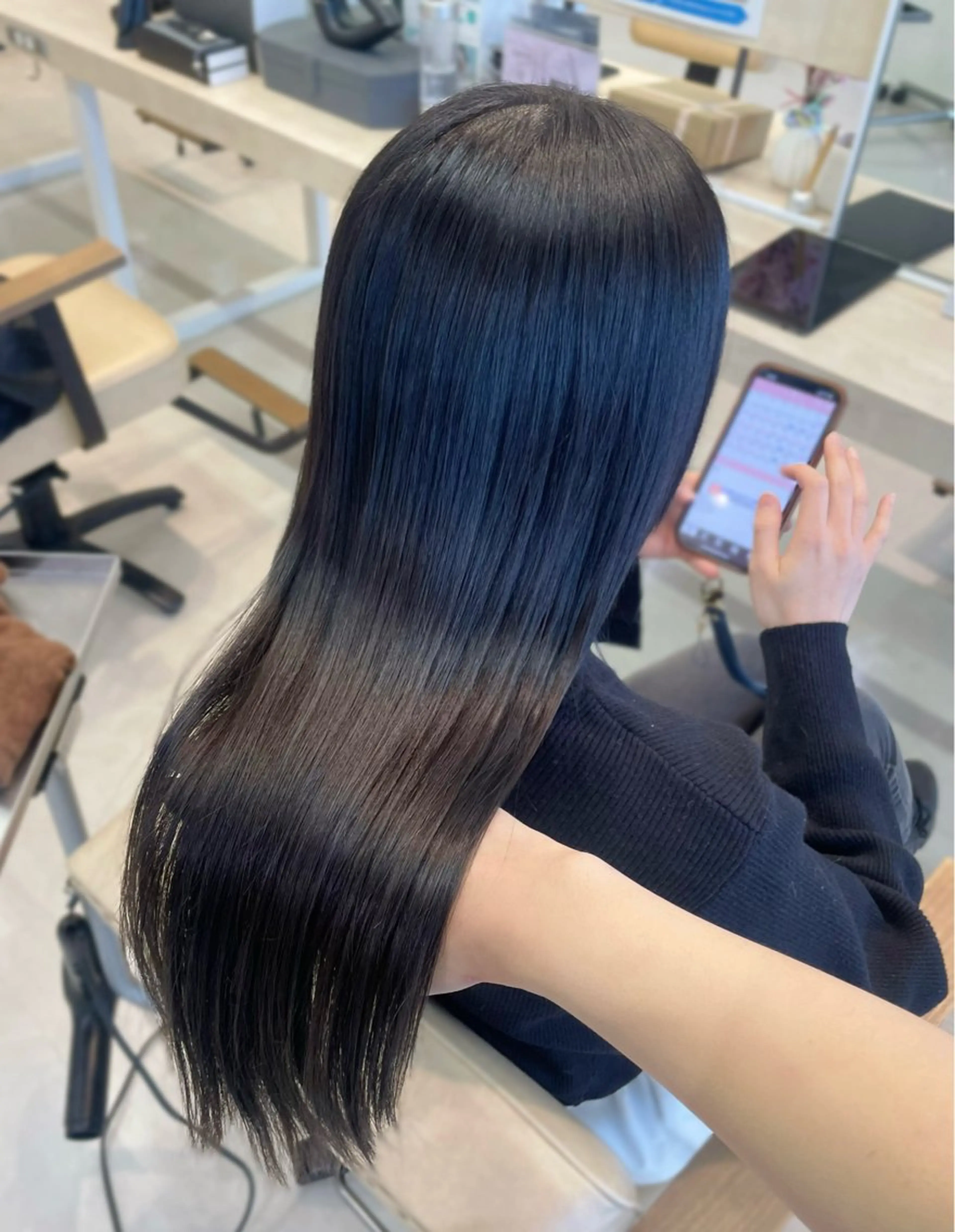 ロング カット ヘアカラー トリートメント かずや🍀/髪質改善 /艶髪カラー/眉毛のヘアスタイル