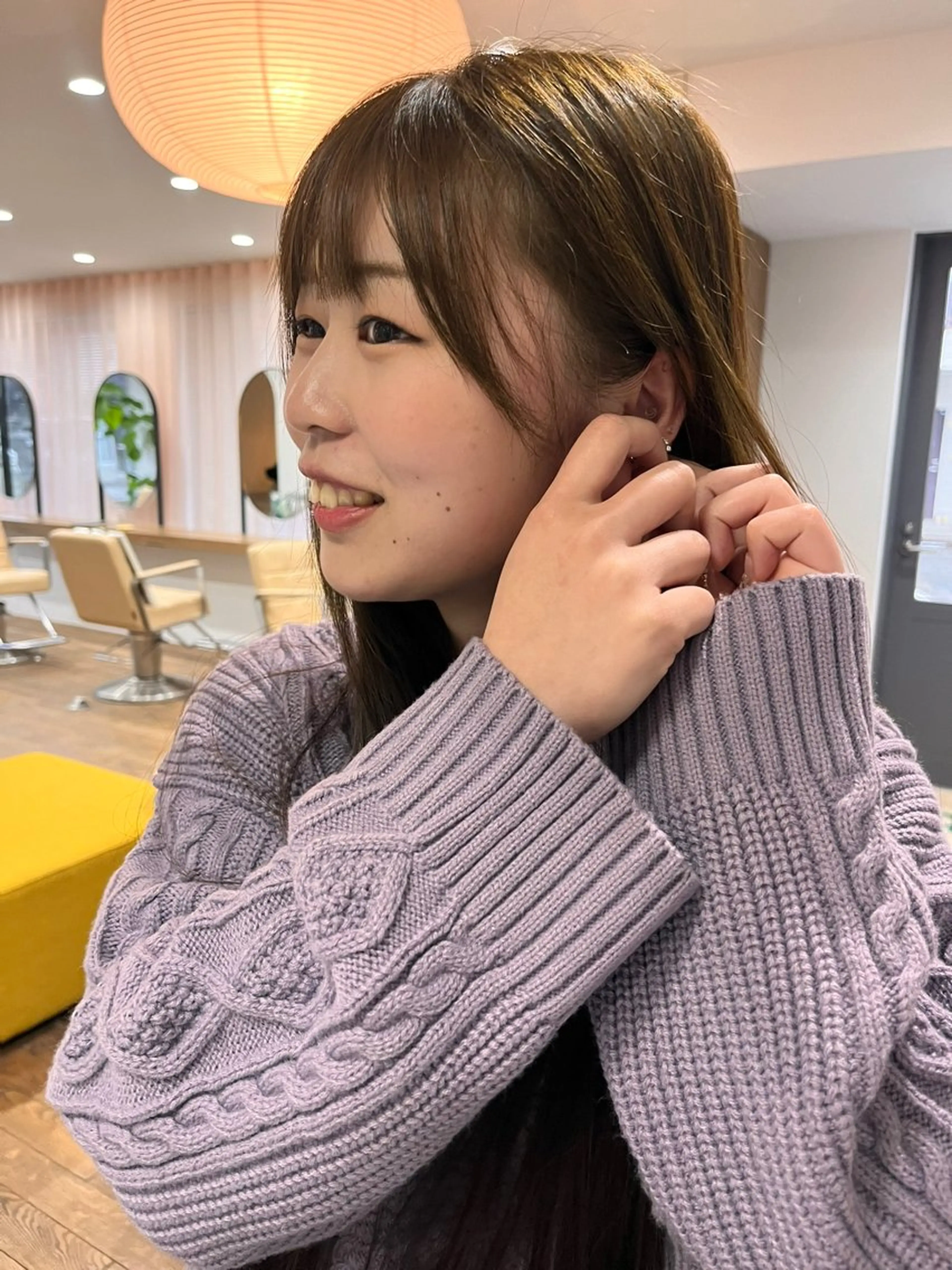 ロング カラー 透明感カラー オリーブカラー ヘアカラー トリートメント 武村美咲/ 暖色/艶カラーのヘアスタイル