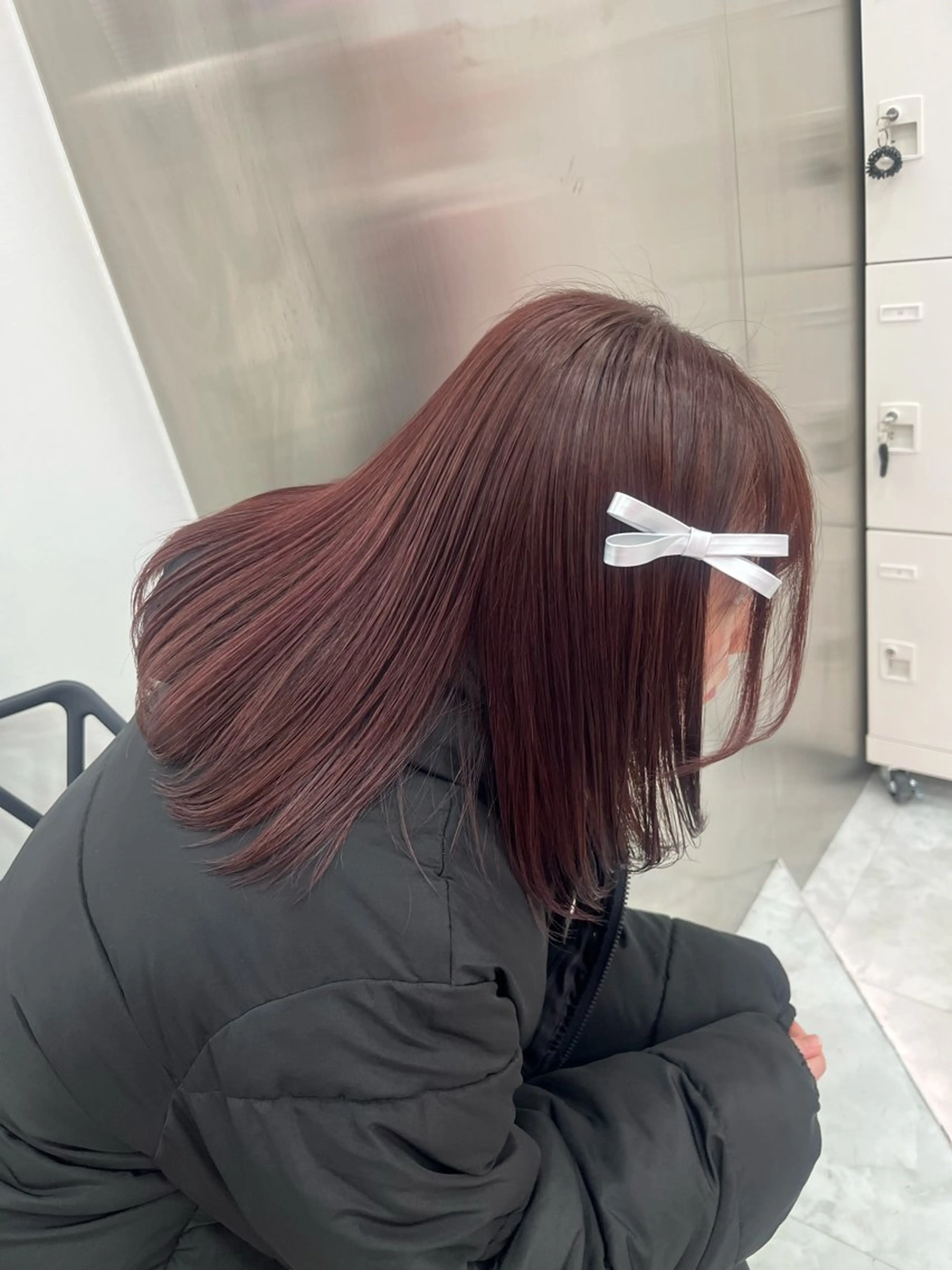 ロング ヘアカラー トリートメント ヘッドスパ ヘアセット ❤︎ワンホンガーリー なハイトーンヘア❤︎のヘアスタイル